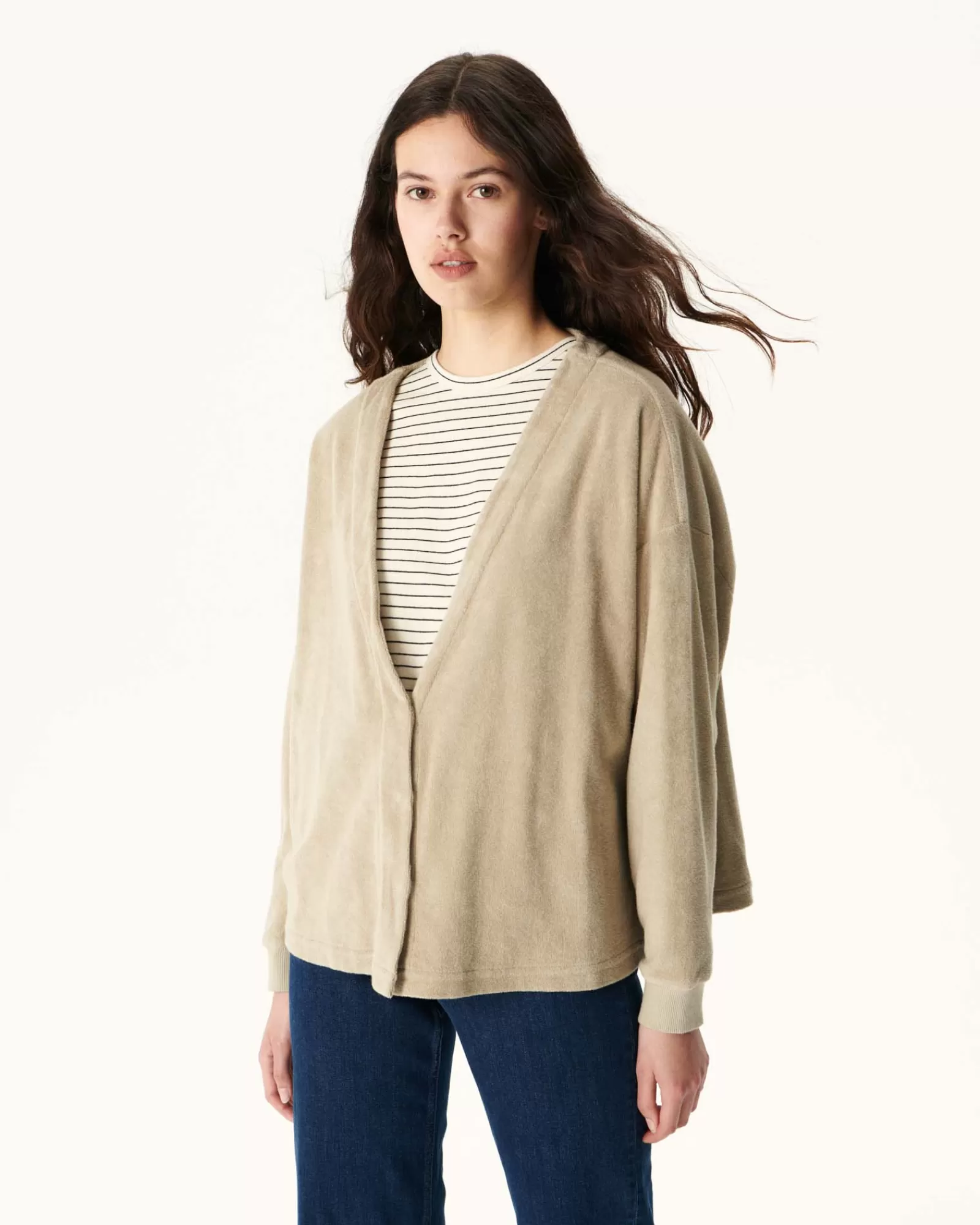 Best JOTT Cardigan Eponge A Manches Longues Beige Pamplona 804 Beige