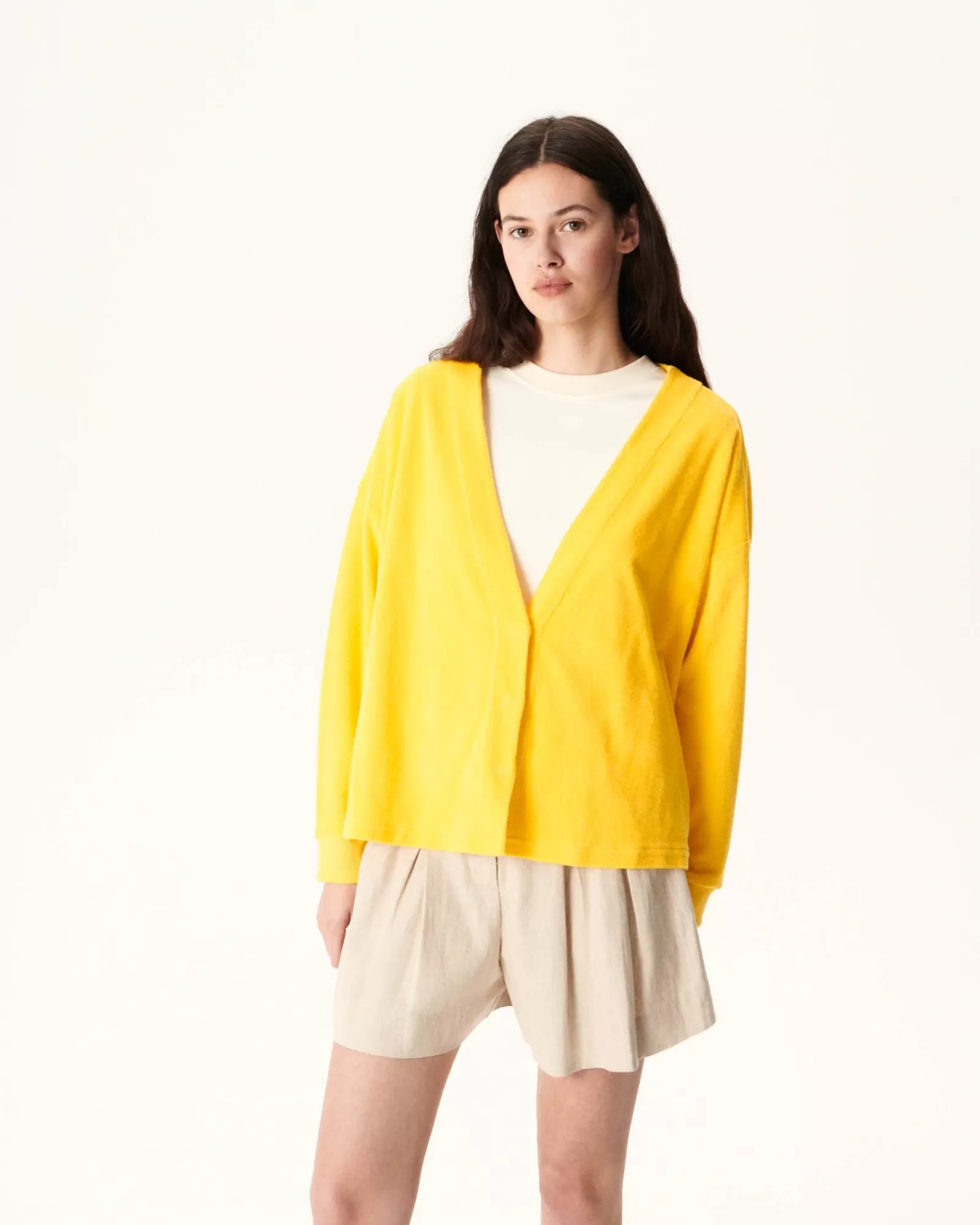 Best JOTT Cardigan Eponge A Manches Longues Citron Pamplona 631 Lemon