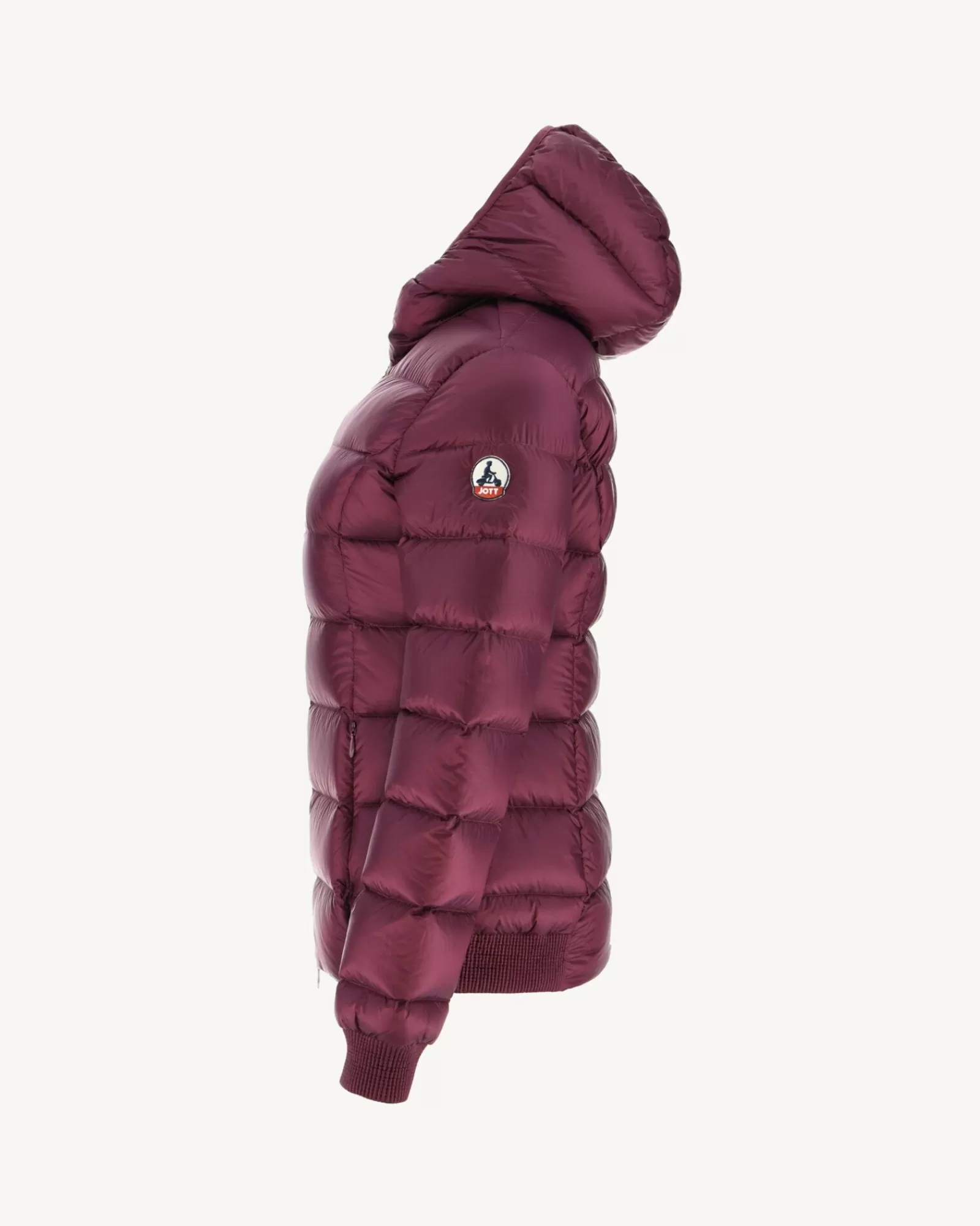 Shop JOTT Doudoune A Capuche Grand Froid Aubergine Celine 461 Aubergine