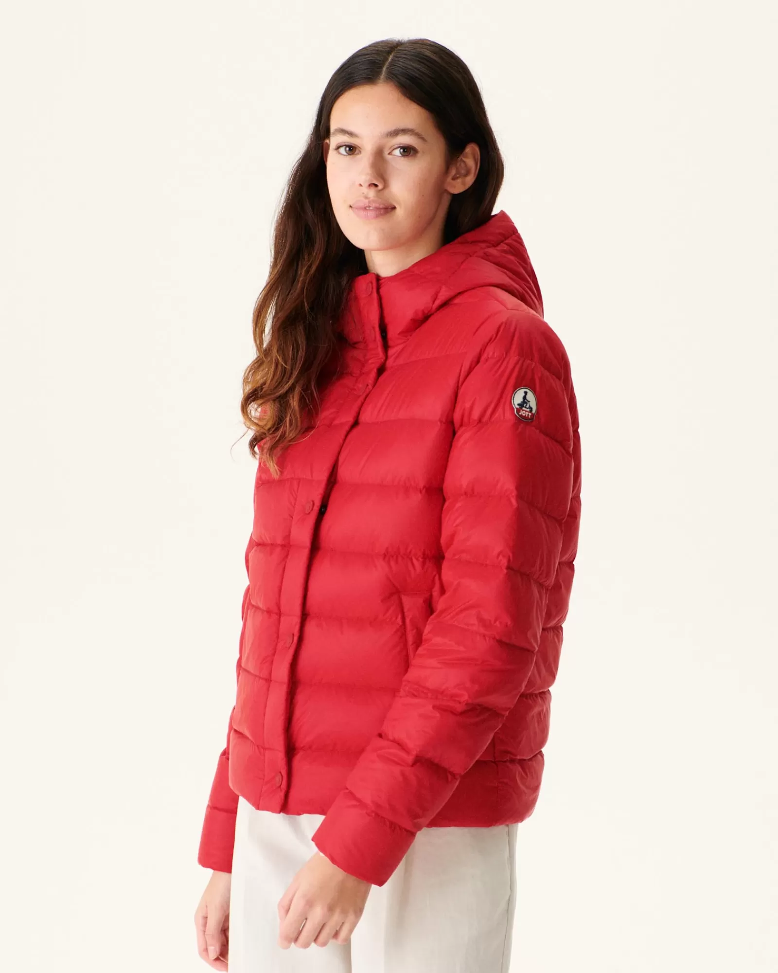 Shop JOTT Doudoune Droite A Capuche Rouge Jane 300 Red