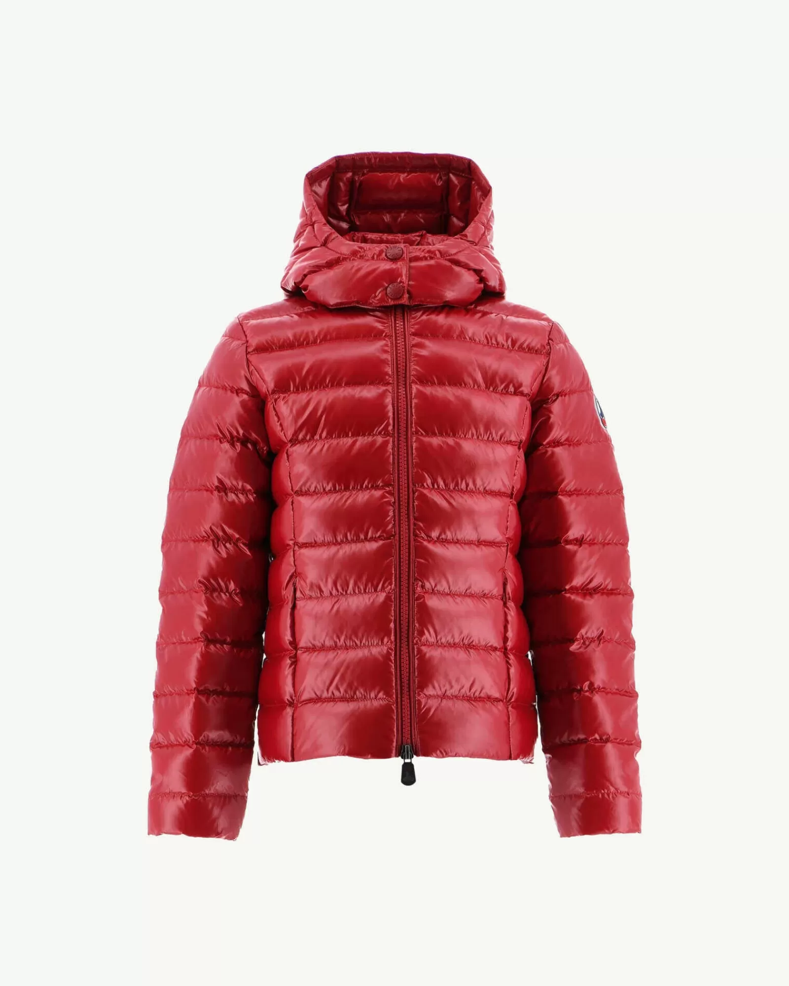 Cheap JOTT Doudoune Laquee A Capuche Enfant Grand Froid Rouge Opale 300 Red