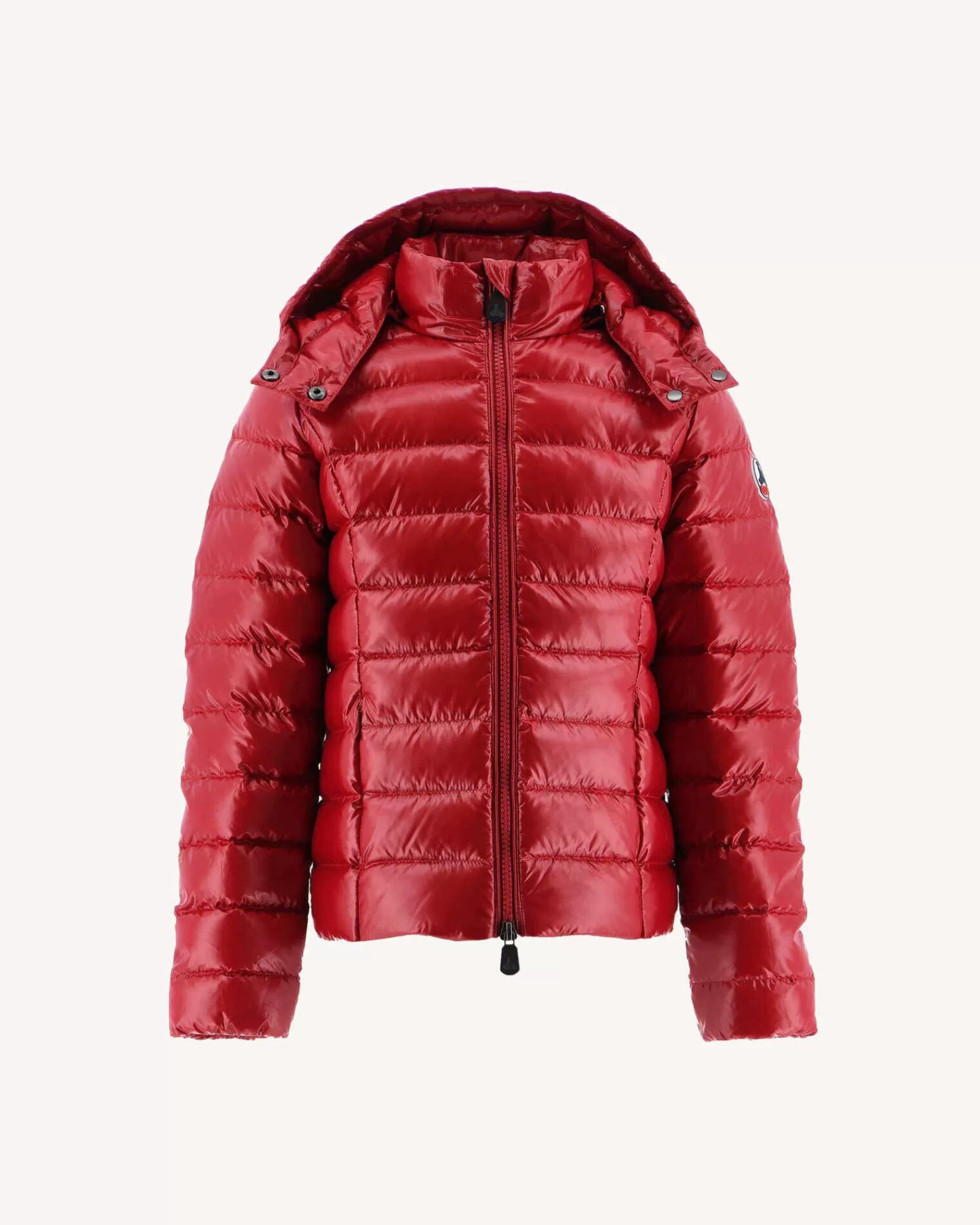 Cheap JOTT Doudoune Laquee A Capuche Enfant Grand Froid Rouge Opale 300 Red