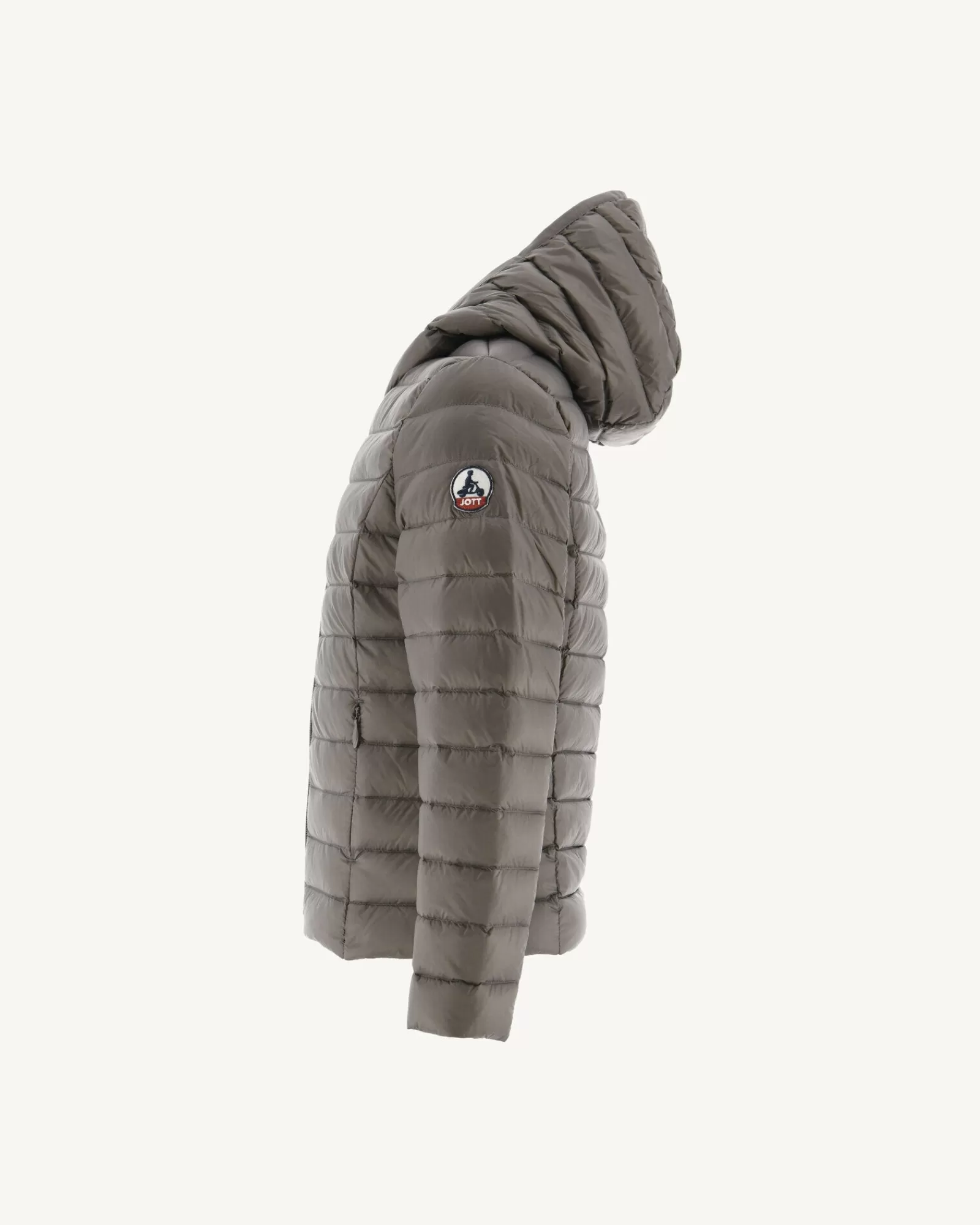 Shop JOTT Doudoune Legere A Capuche Enfant Taupe Carla 808 Taupe