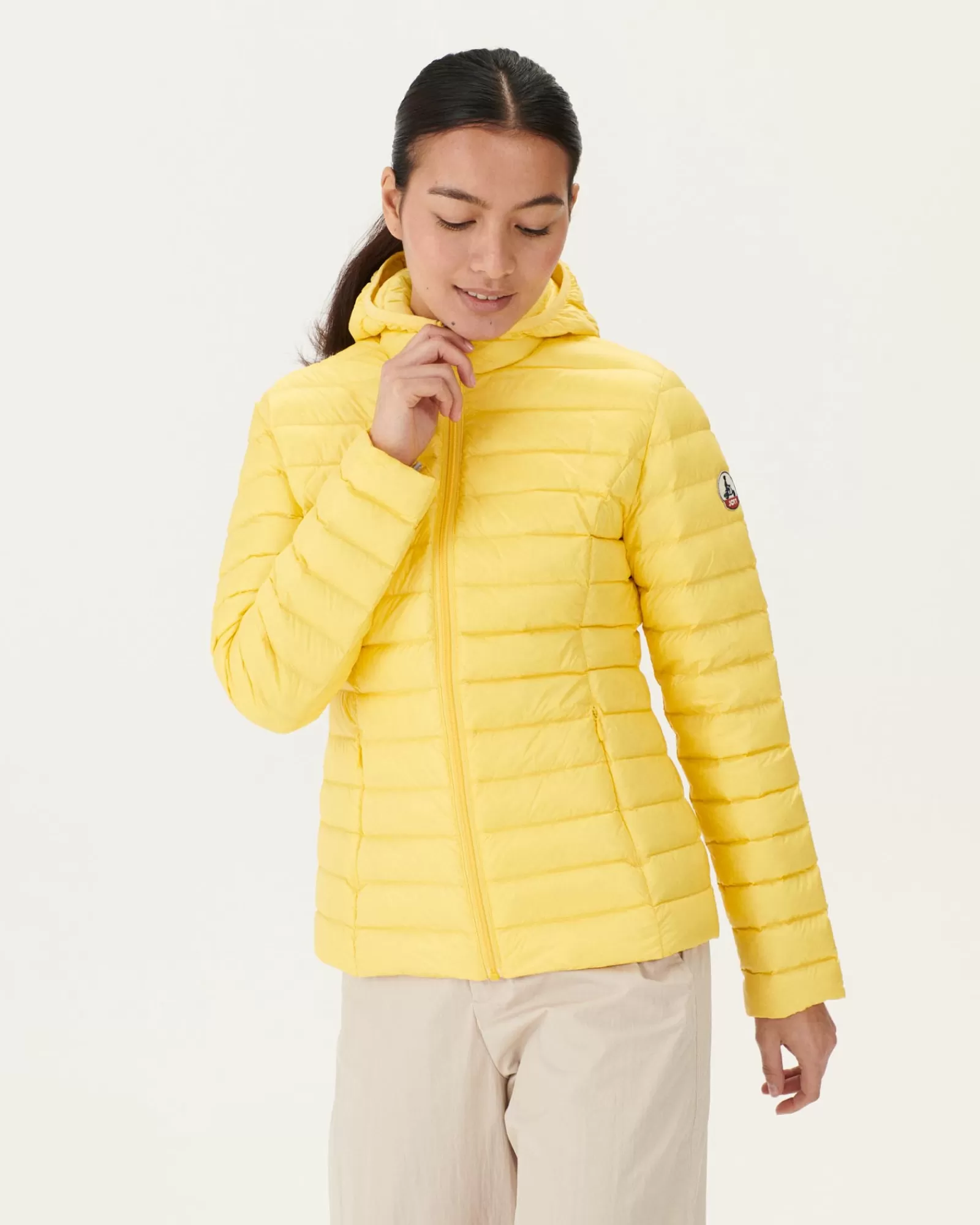 Best Sale JOTT Doudoune Legere A Capuche Jaune Clair Cloe 627 Soft Yellow