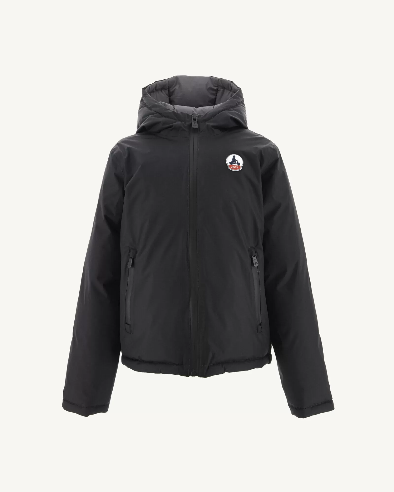 Outlet JOTT Doudoune Reversible A Capuche Grand Froid A Capuche Enfant Noir/Anthra 9990 Noir/Anthracite