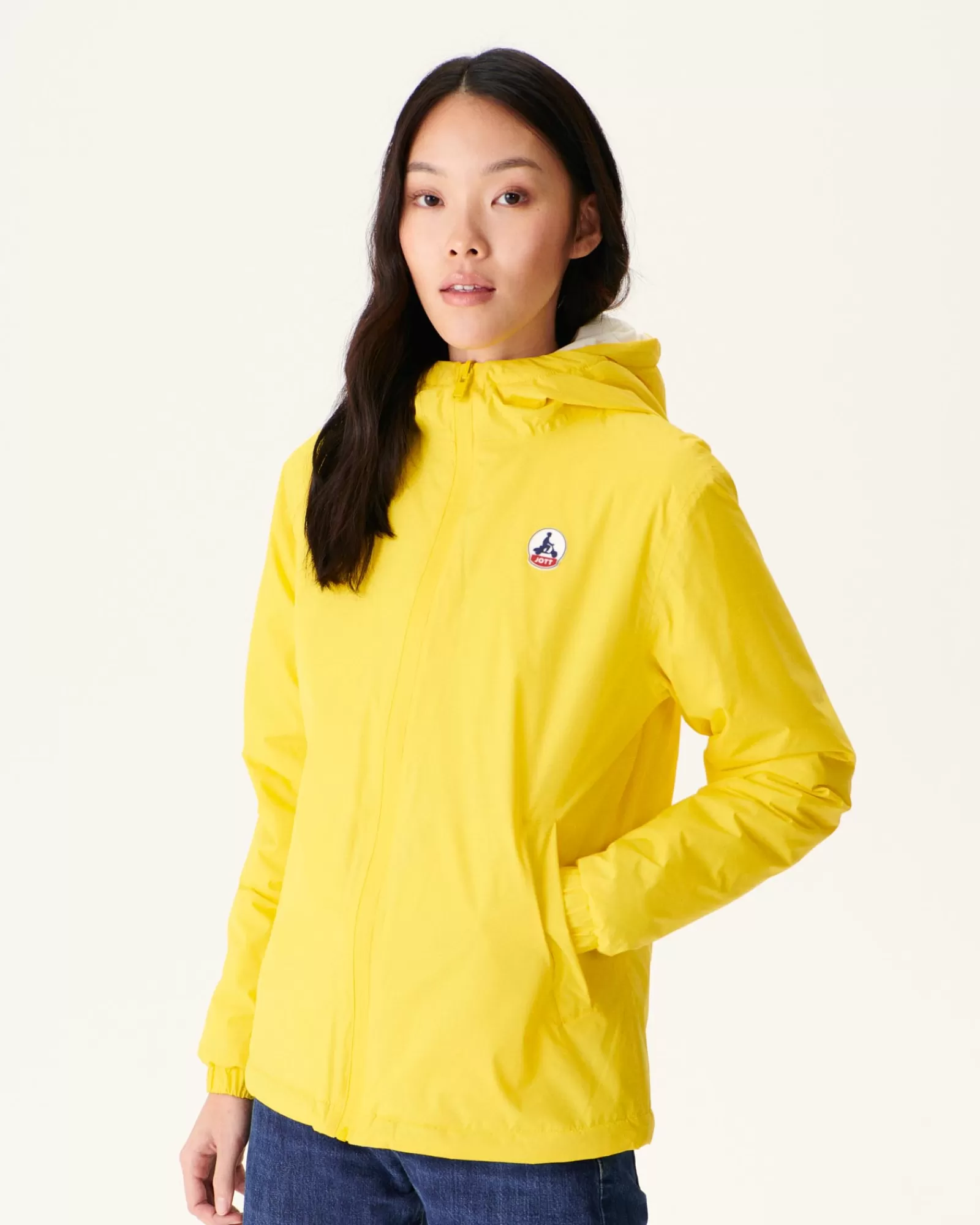 Sale JOTT Doudoune Reversible A Capuche Ultralight Citron/Ecru Kara 6311 Lemon/Off-White