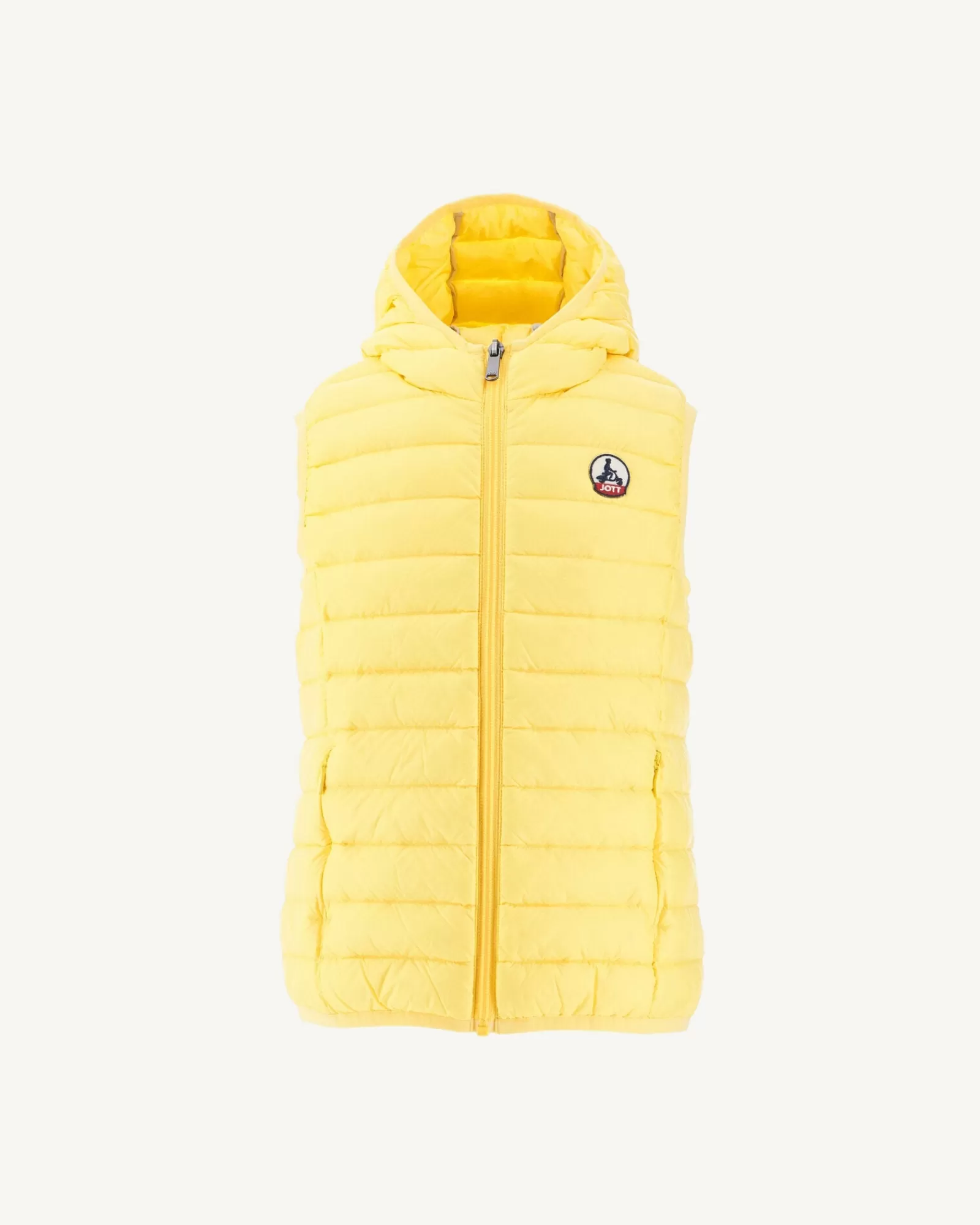 Store JOTT Doudoune Sans Manches Enfant Jaune Clair Djam 627 Soft Yellow