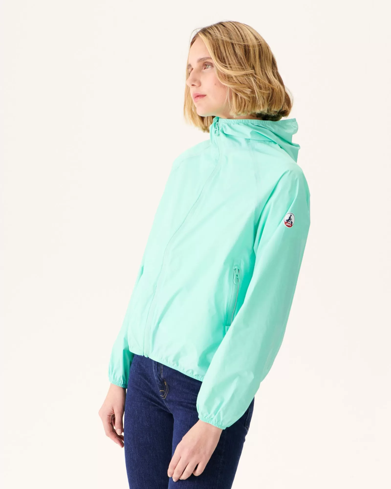 New JOTT Impermeable A Capuche Menthe Pastel Singapore 500 Pastel Mint