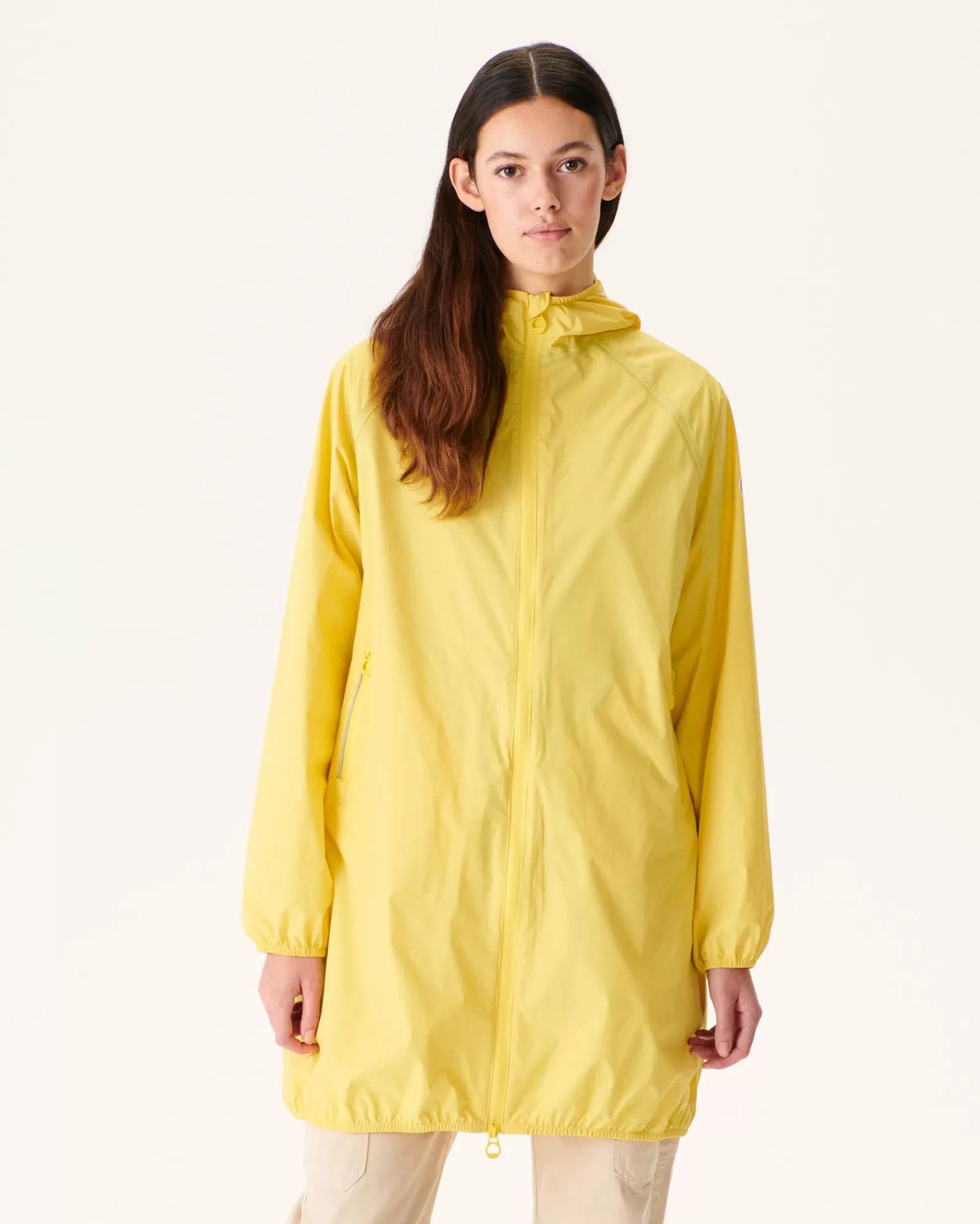 Fashion JOTT Impermeable Long A Capuche Jaune Clair Copenhagen 627 Soft Yellow