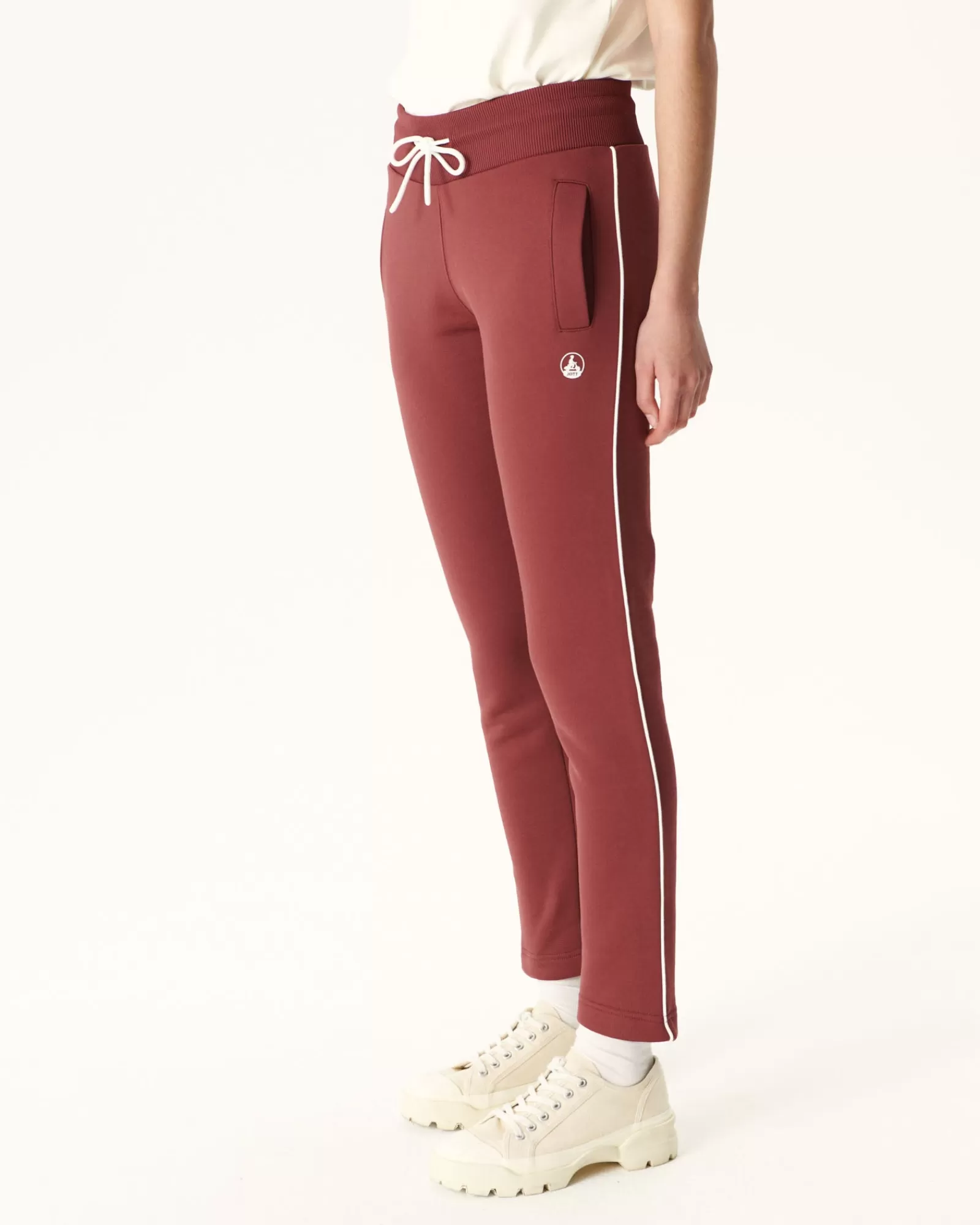 Outlet JOTT Jogpant Femme En Coton Biologique Bordeaux Ingrina 330 Burgundy