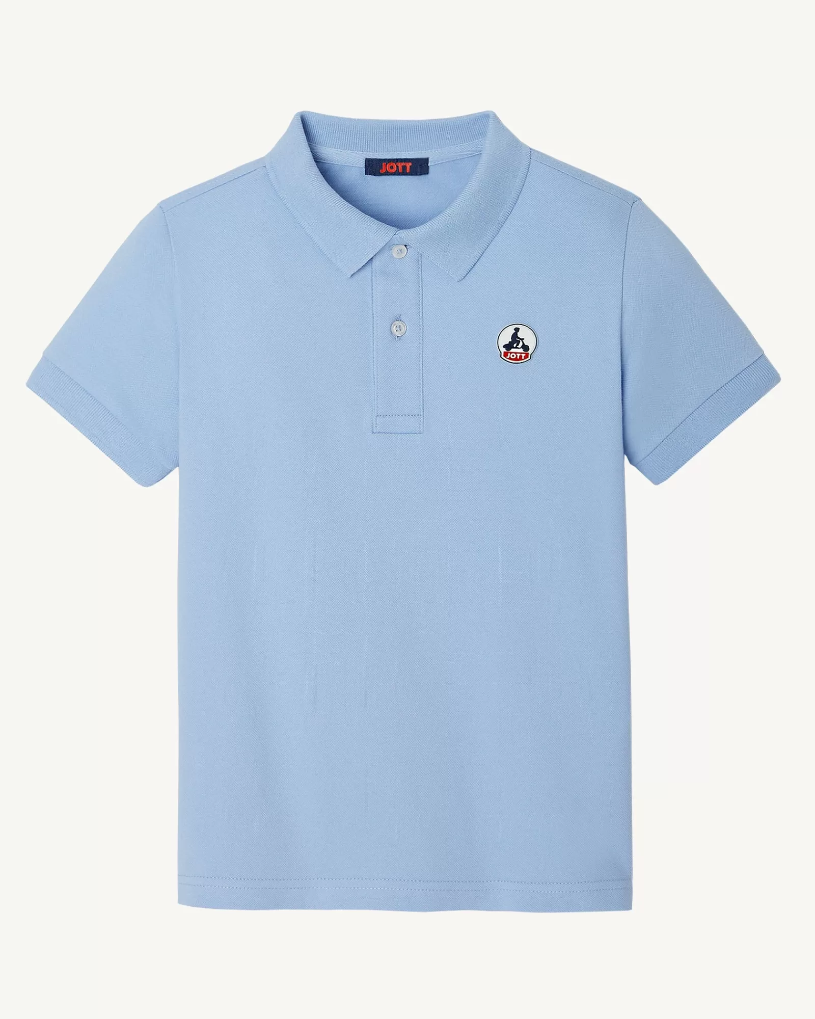 Clearance JOTT Polo Enfant En Coton Biologique Bleu Clair Salvador 180 Soft Blue