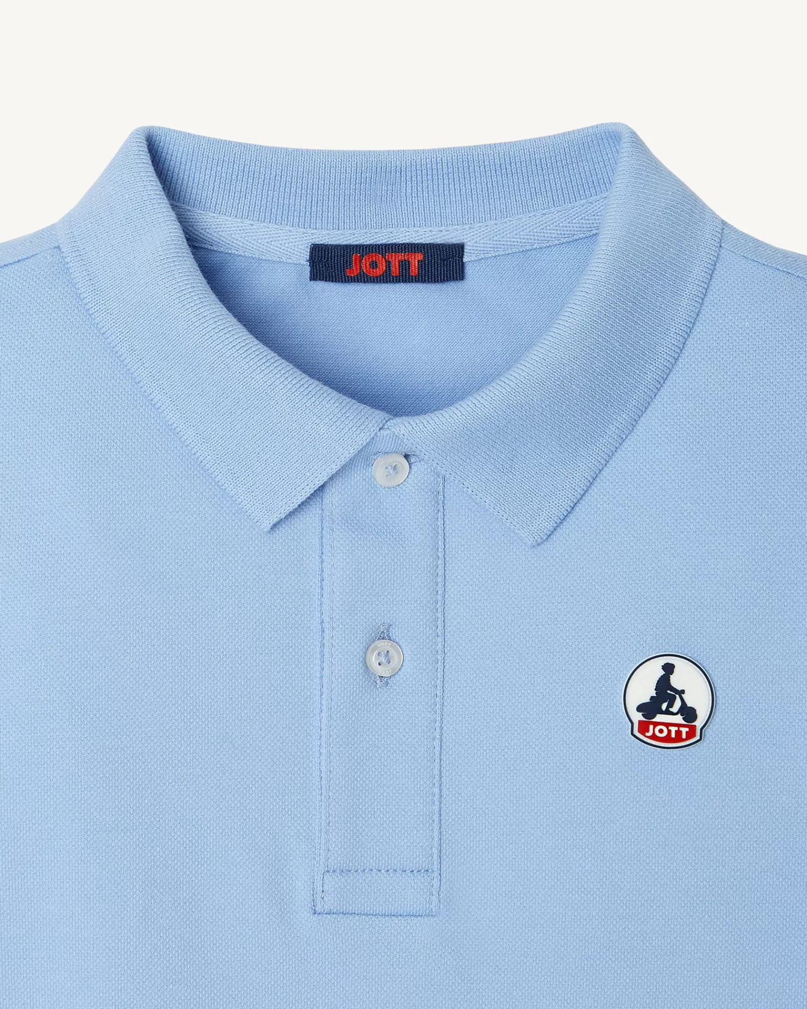 Clearance JOTT Polo Enfant En Coton Biologique Bleu Clair Salvador 180 Soft Blue