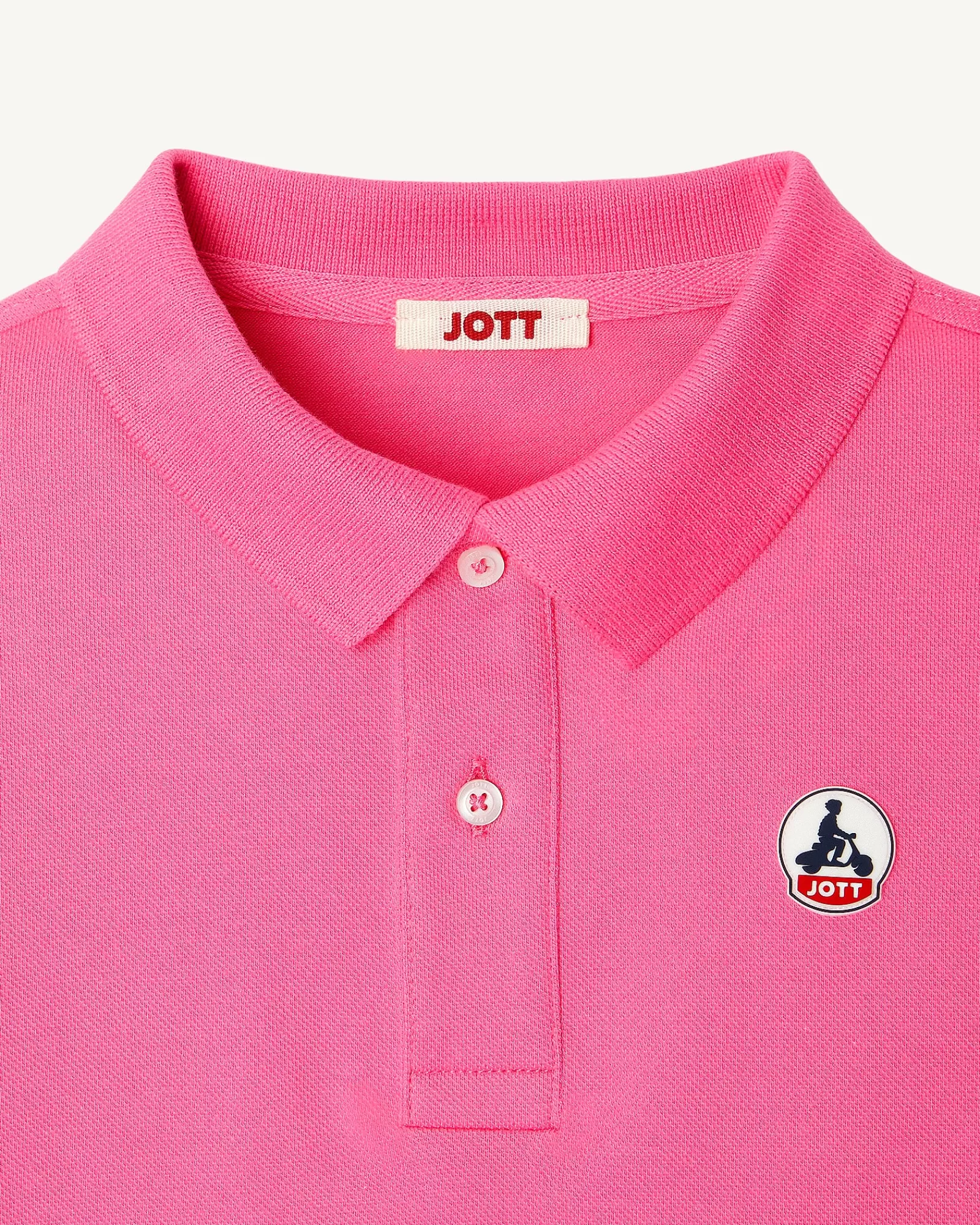 Clearance JOTT Polo Enfant En Coton Biologique Rose Intense Salvador 457 Wild Rose