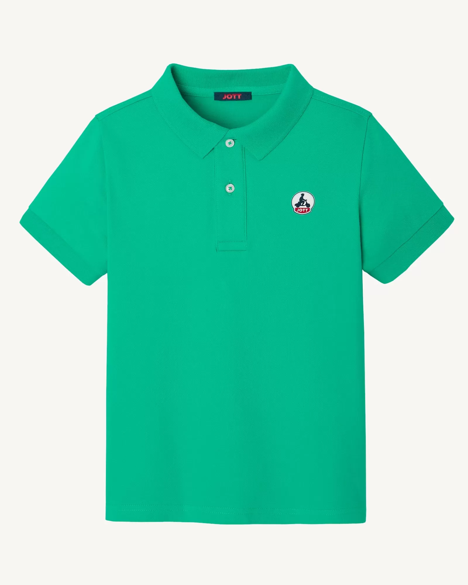 Cheap JOTT Polo Enfant En Coton Biologique Vert Salvador 243 Poppy Green