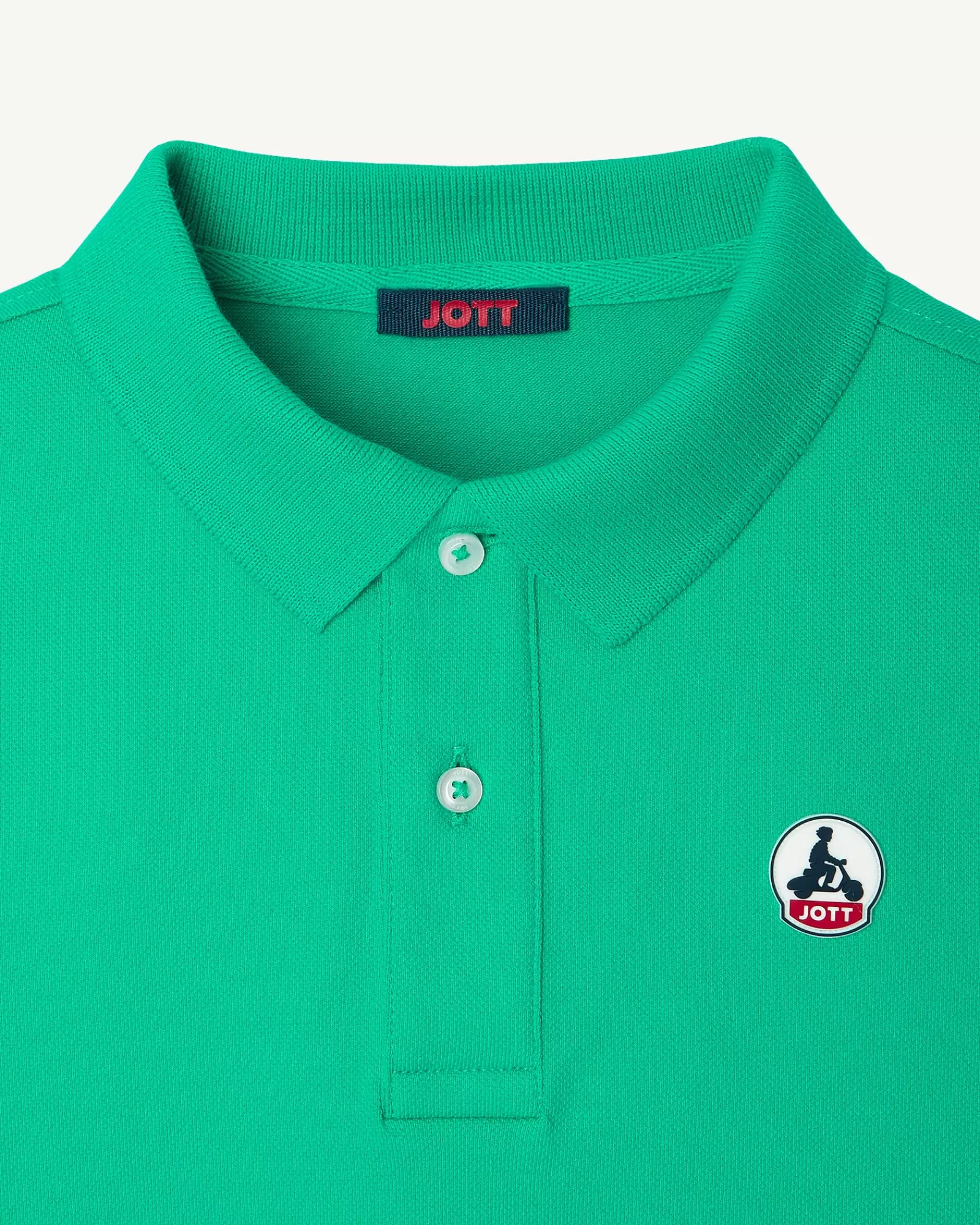 Cheap JOTT Polo Enfant En Coton Biologique Vert Salvador 243 Poppy Green