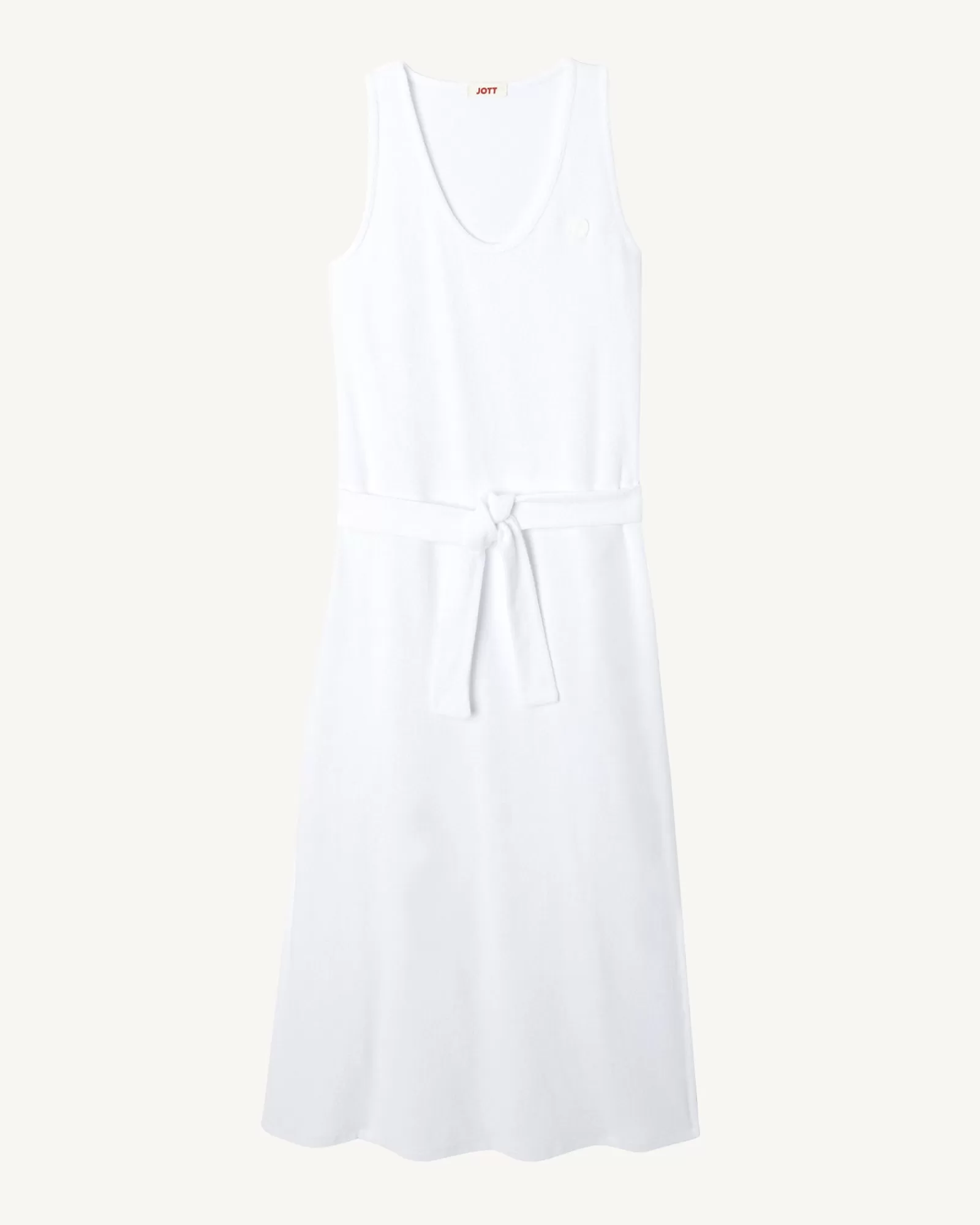 Clearance JOTT Robe Longue Ceinturee Eponge Blanc Ibiza 901 Blanc