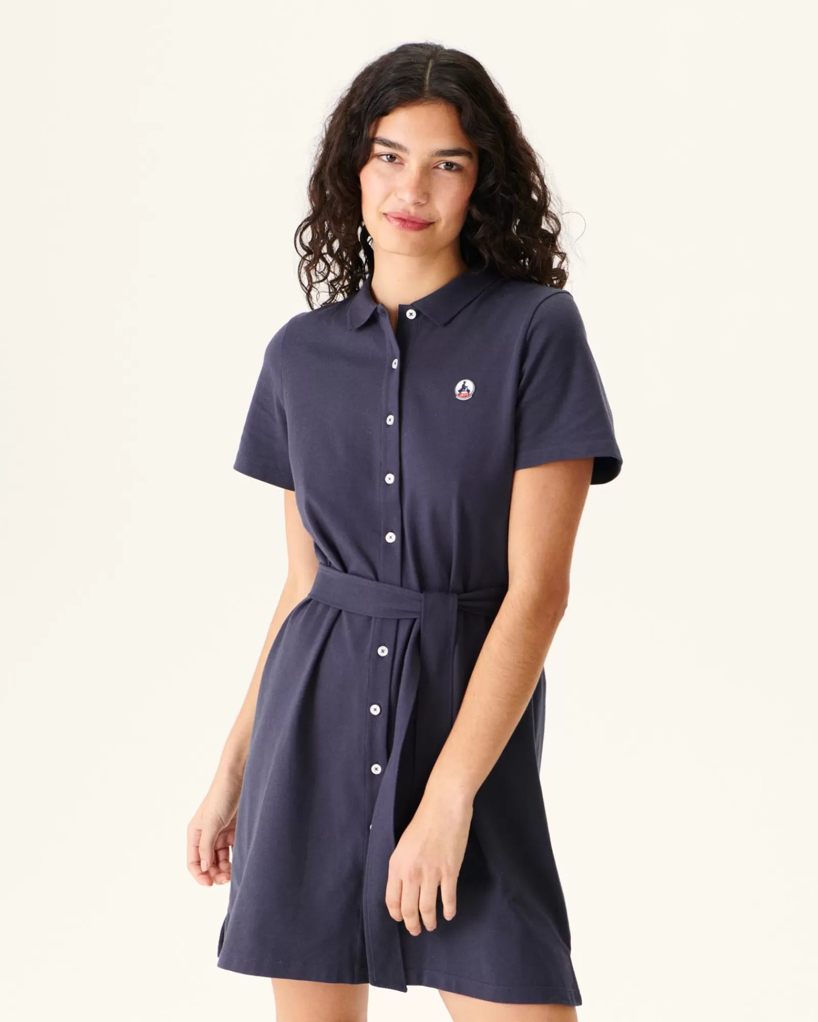 Discount JOTT Robe Polo Femme En Coton Biologique Marine Valencia 104 Navy