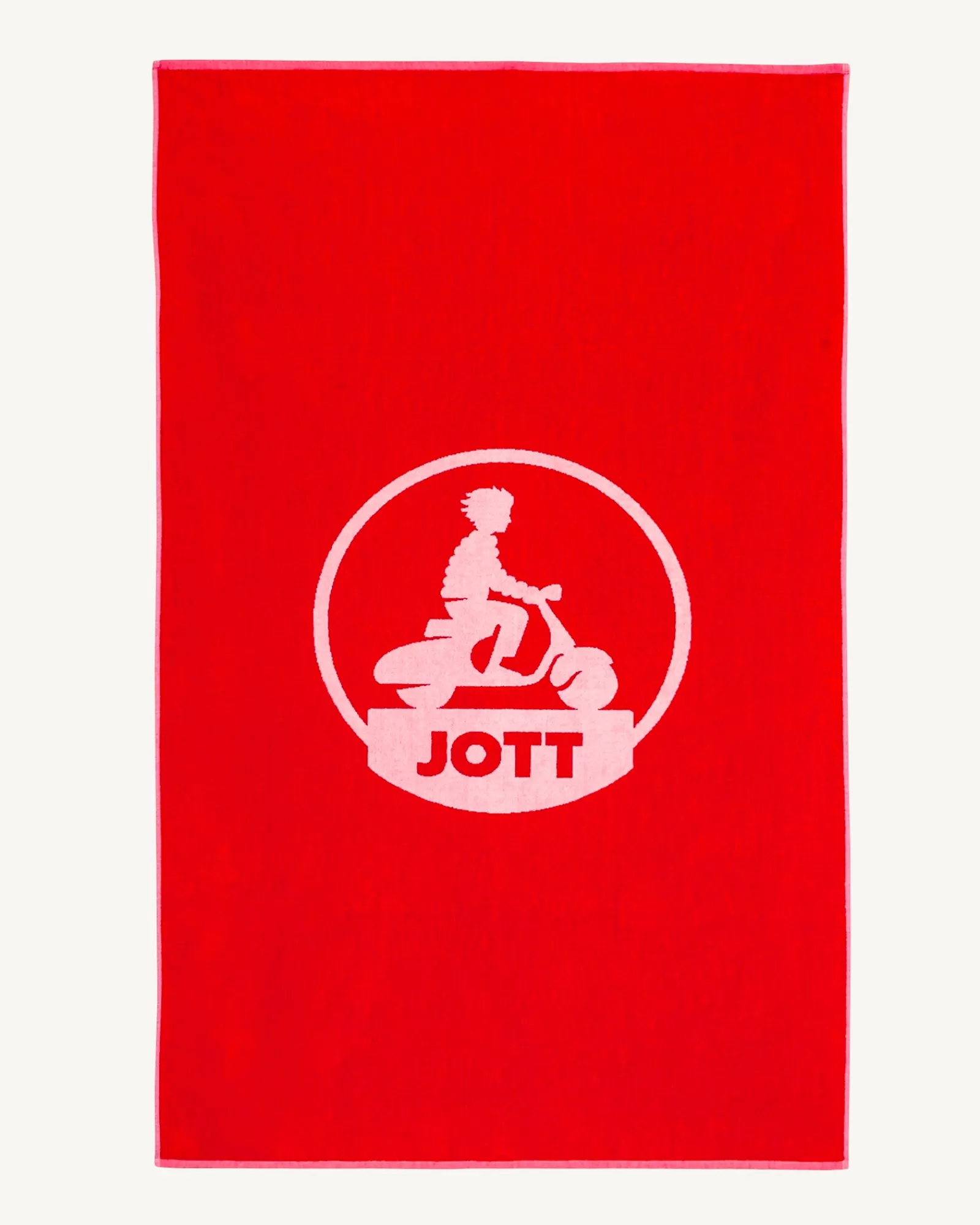 Shop JOTT Serviette De Plage En Eponge Rouge Vif Beach 318 Fire Red