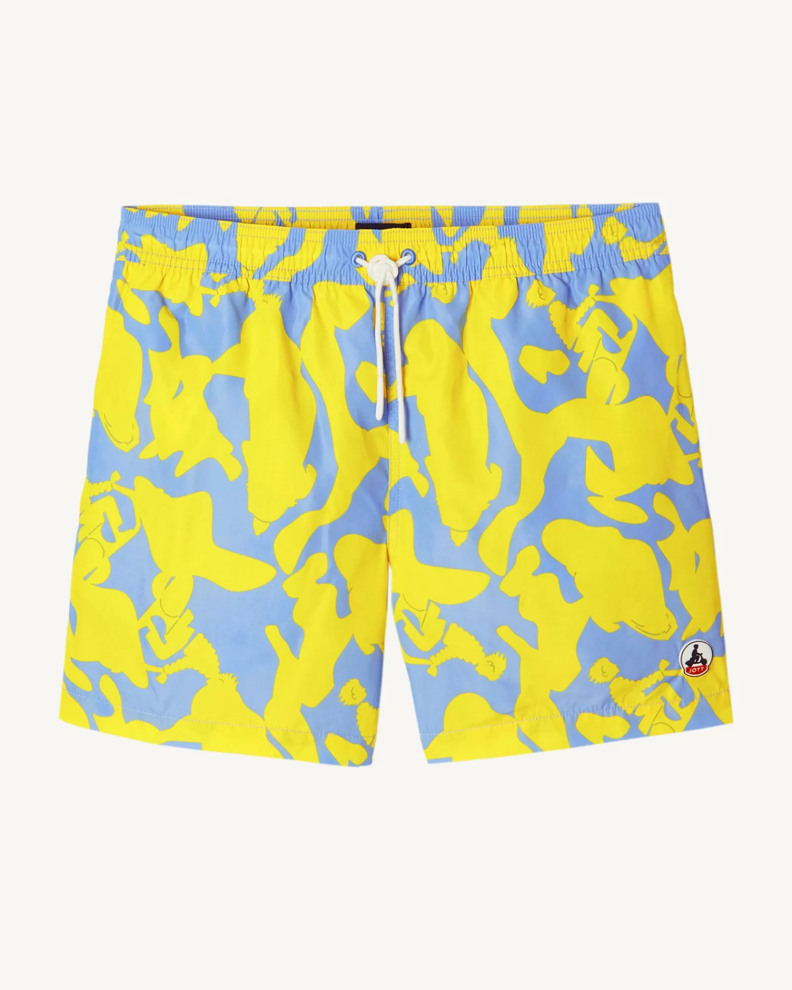 Discount JOTT Short De Bain Camo Bleu Clair/Citron Biarritz 1802 Camo Soft Blue/Lemon