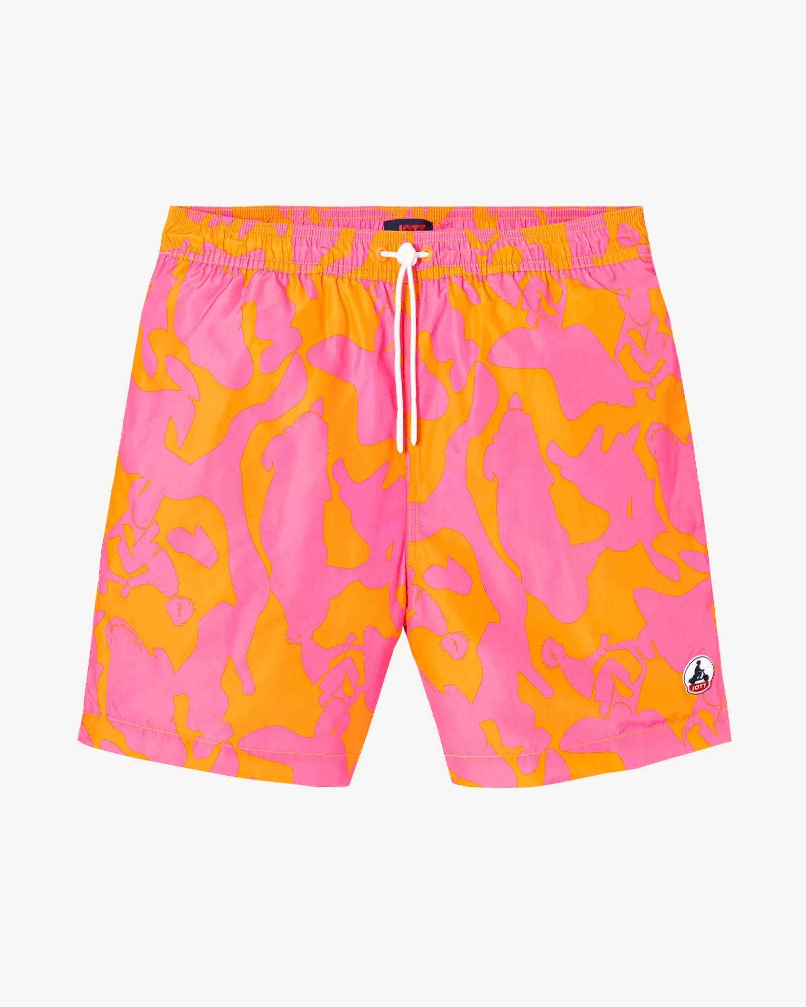 Outlet JOTT Short De Bain Camo Rose Intense/Abricot Biarritz 4572 Camo Wild Rose/Apricot