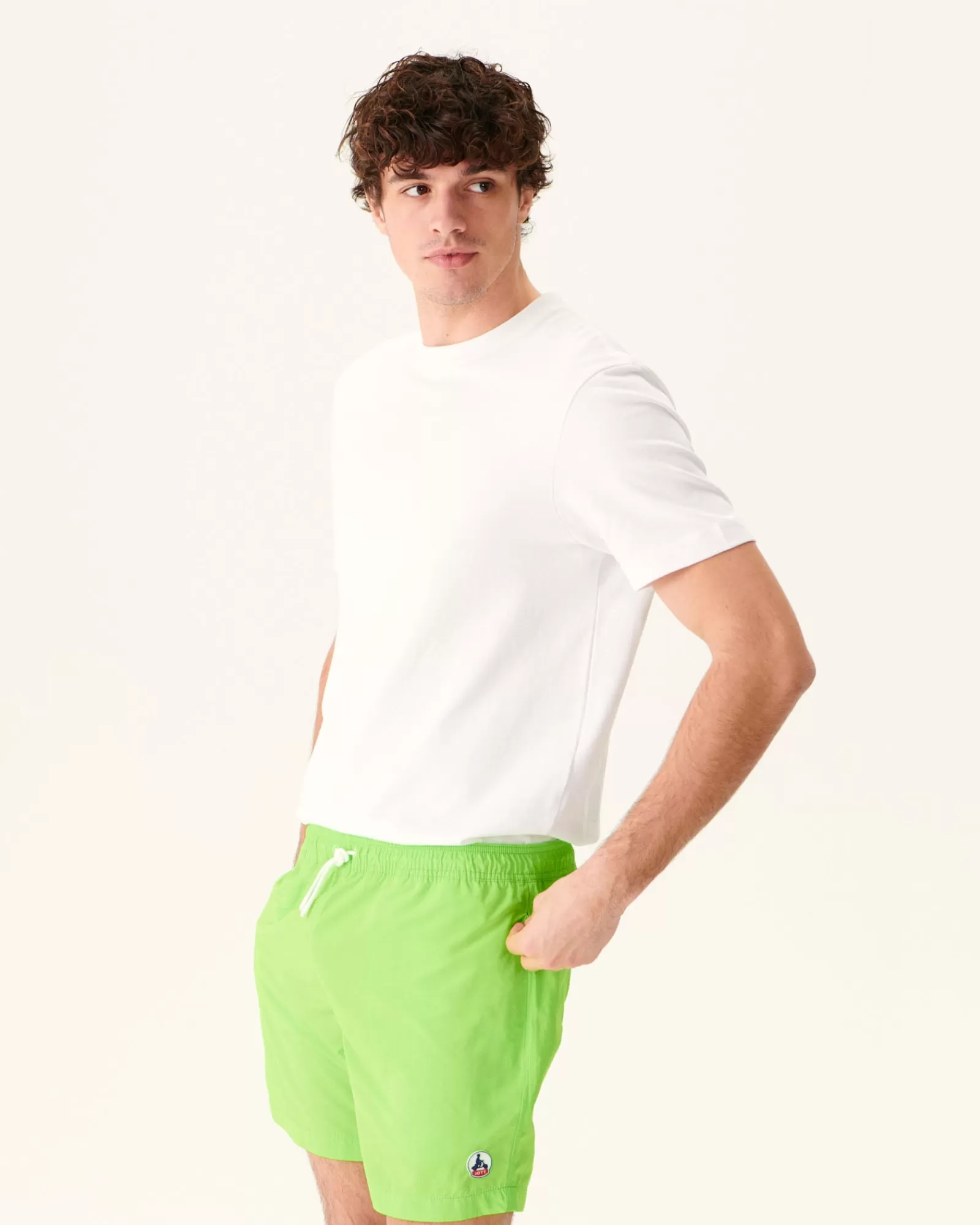 Sale JOTT Short De Bain Vert Fluo Biarritz 215 Fluo Green