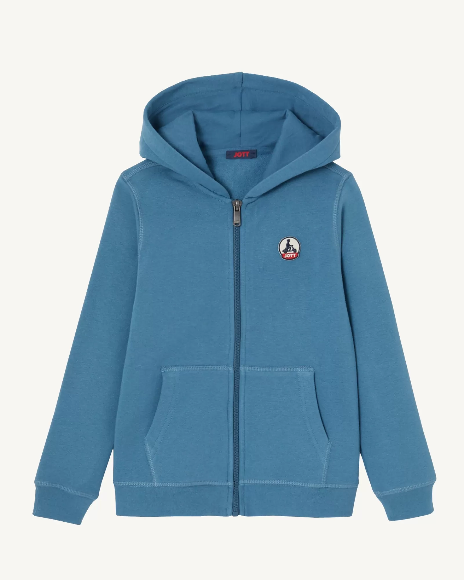 New JOTT Sweat A Capuche Enfant En Coton Biologique Bleu Jeans Tijuana 140 Blue Jeans