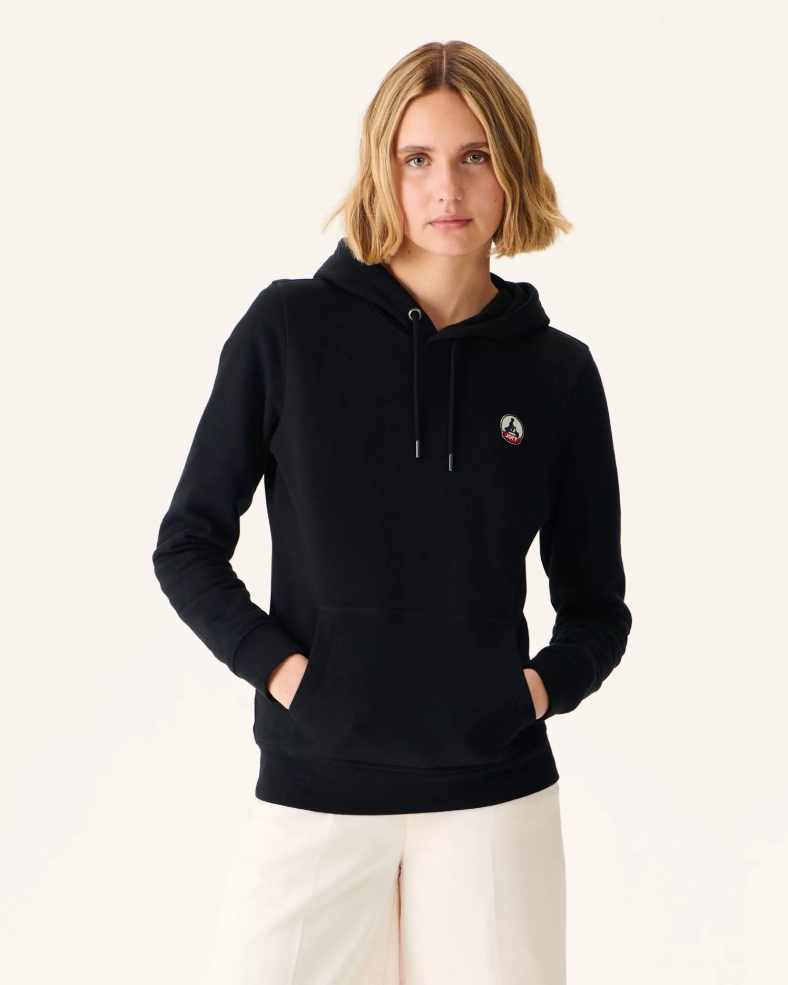 Store JOTT Sweat A Capuche Femme En Coton Biologique Noir Livia 999 Black