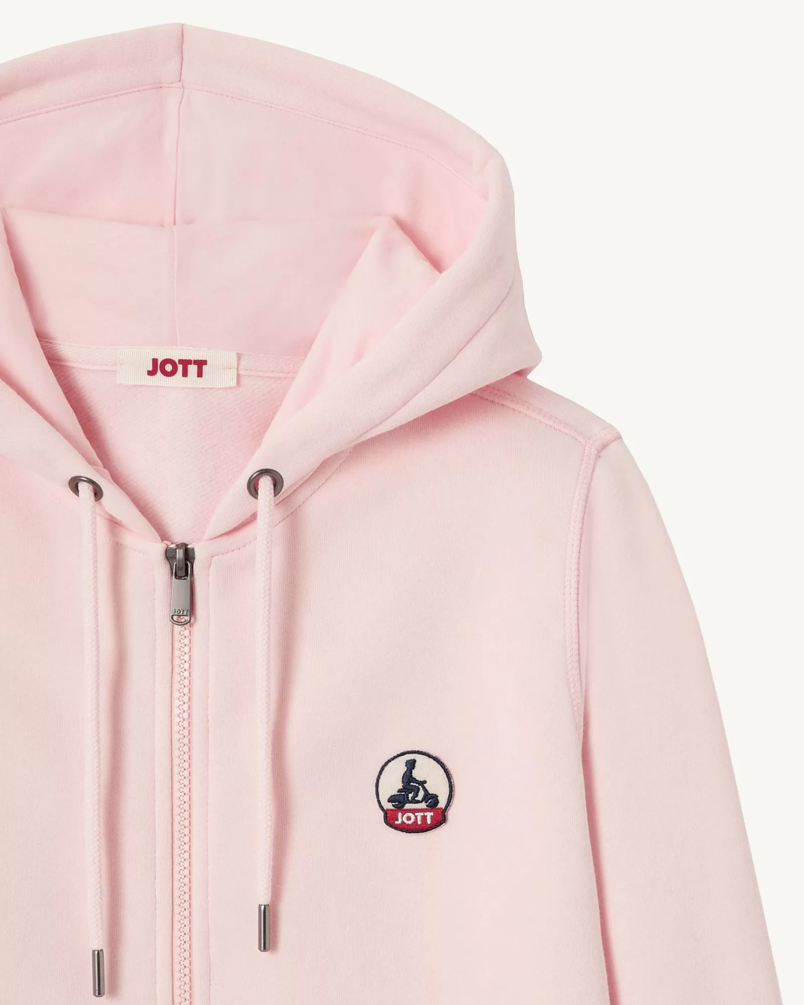 Cheap JOTT Sweat A Capuche Femme En Coton Biologique Rose Clair Oaxaca 463 Soft Pink