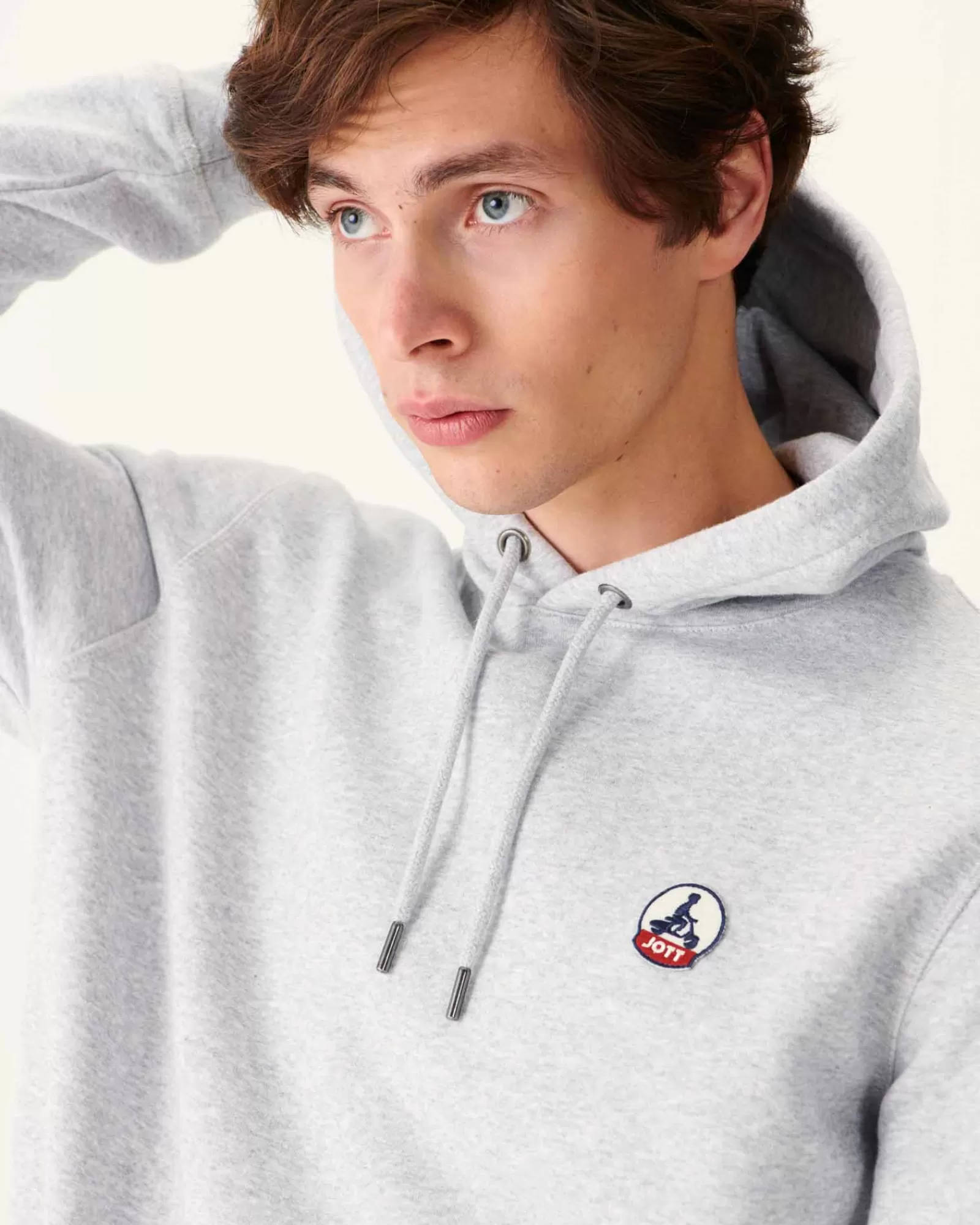 Cheap JOTT Sweat A Capuche Homme En Coton Biologique Gris Chine Mataro 514 Gris Chine