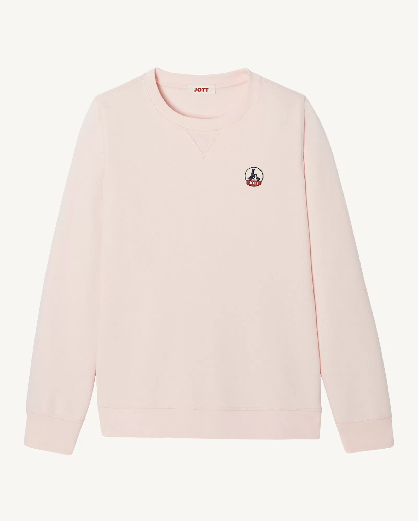 Shop JOTT Sweat En Coton Biologique Rose Clair Elvas 463 Soft Pink