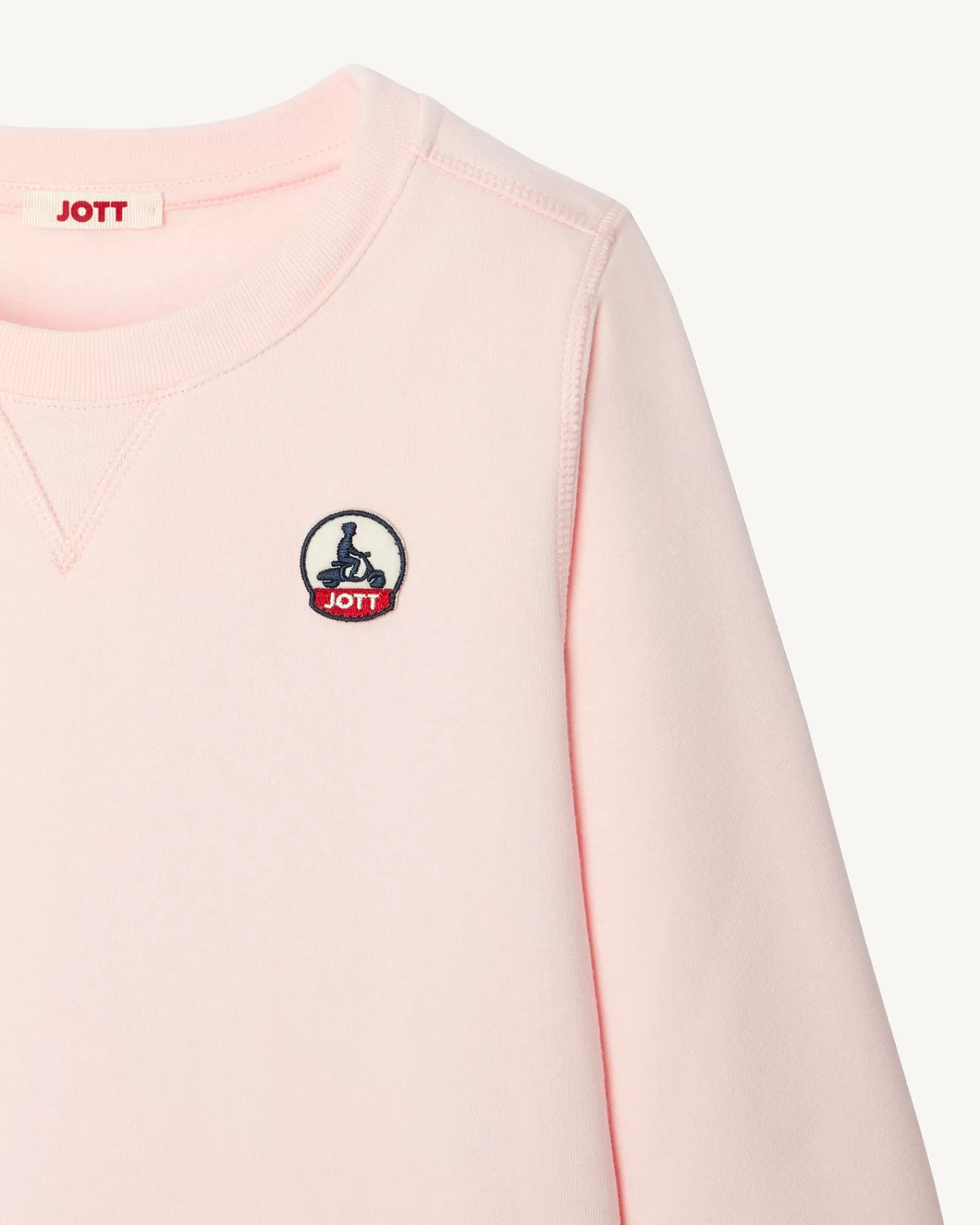 Discount JOTT Sweat Enfant En Coton Biologique Rose Clair Barcelos 463 Soft Pink