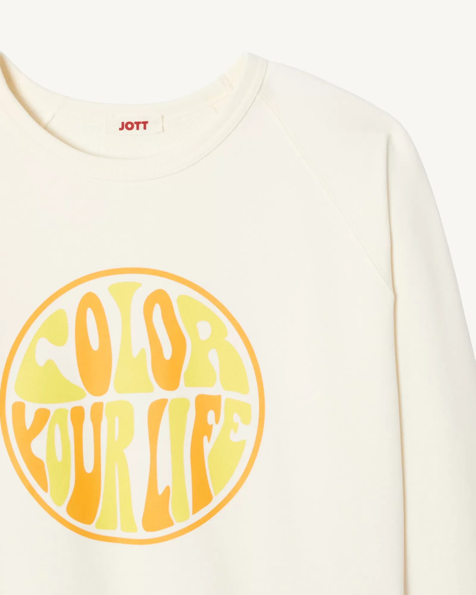 New JOTT Sweat Homme En Coton Biologique Ecru Camino Funday 895 Off-White