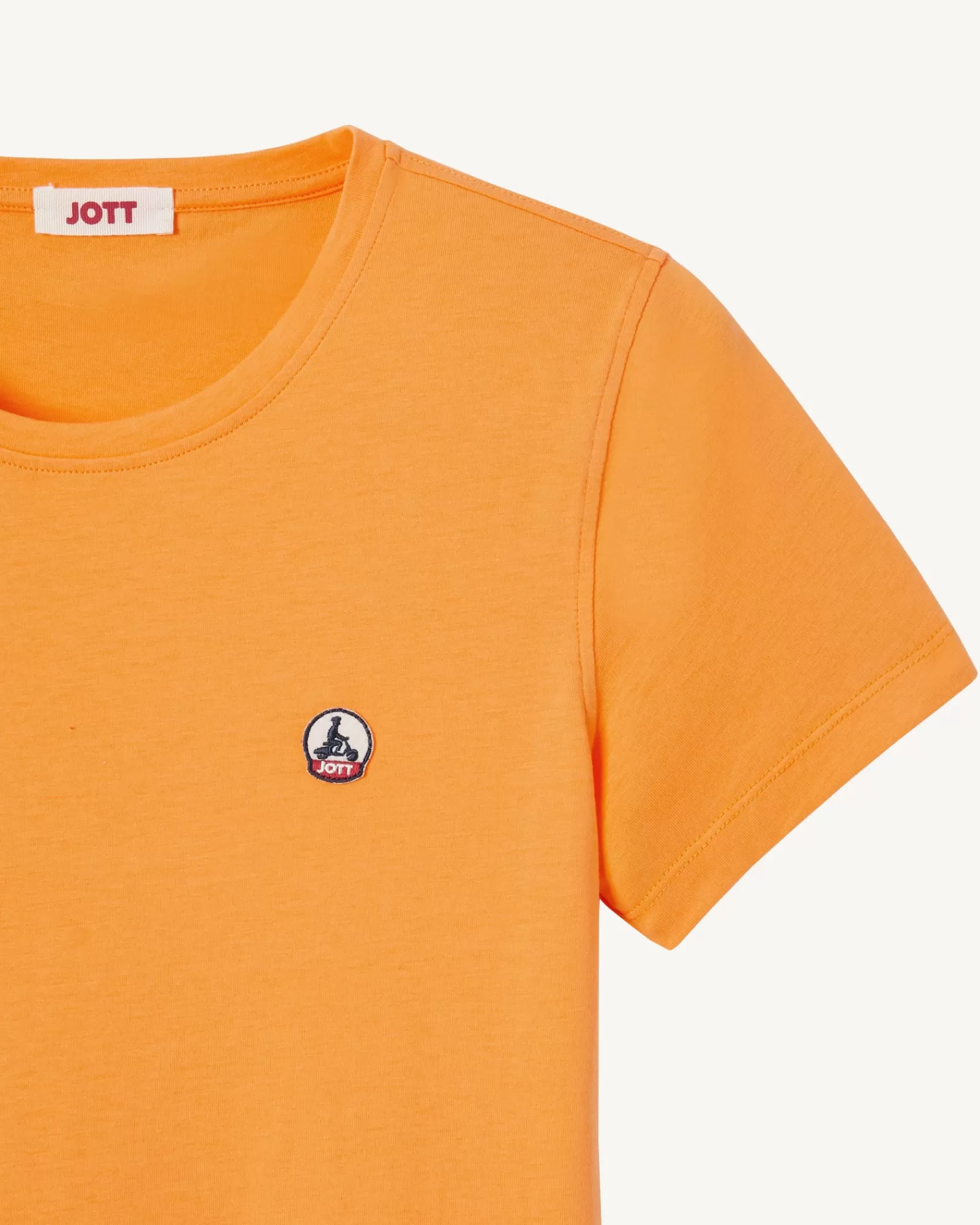 Online JOTT T-Shirt A Col Rond Femme En Coton Biologique Abricot Rosas 728 Apricot