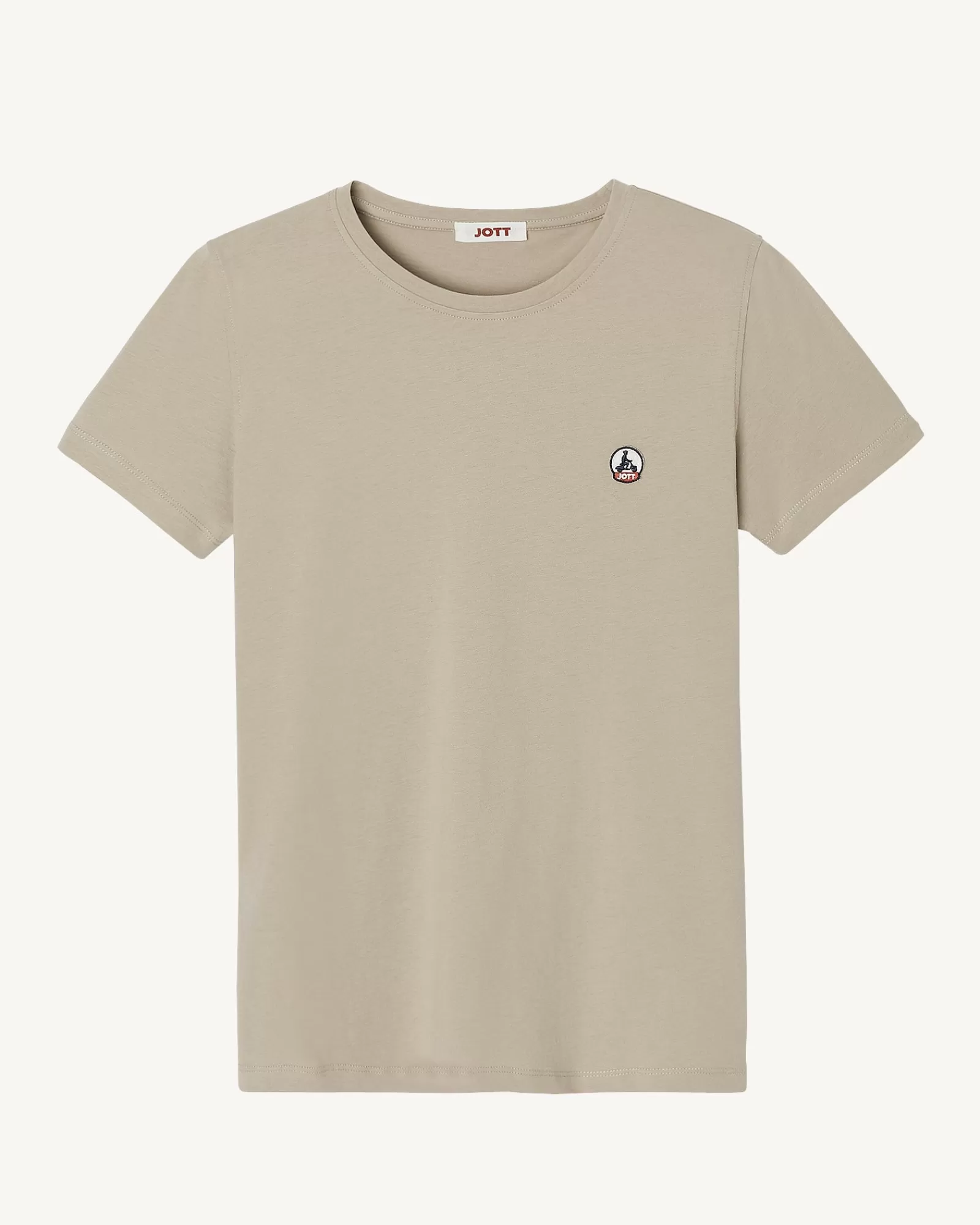 Flash Sale JOTT T-Shirt A Col Rond Femme En Coton Biologique Beige Rosas 804 Beige