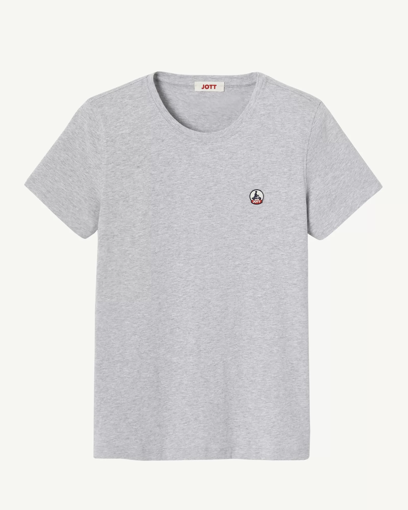 Cheap JOTT T-Shirt A Col Rond Femme En Coton Biologique Gris Chine Rosas 514 Gris Chine