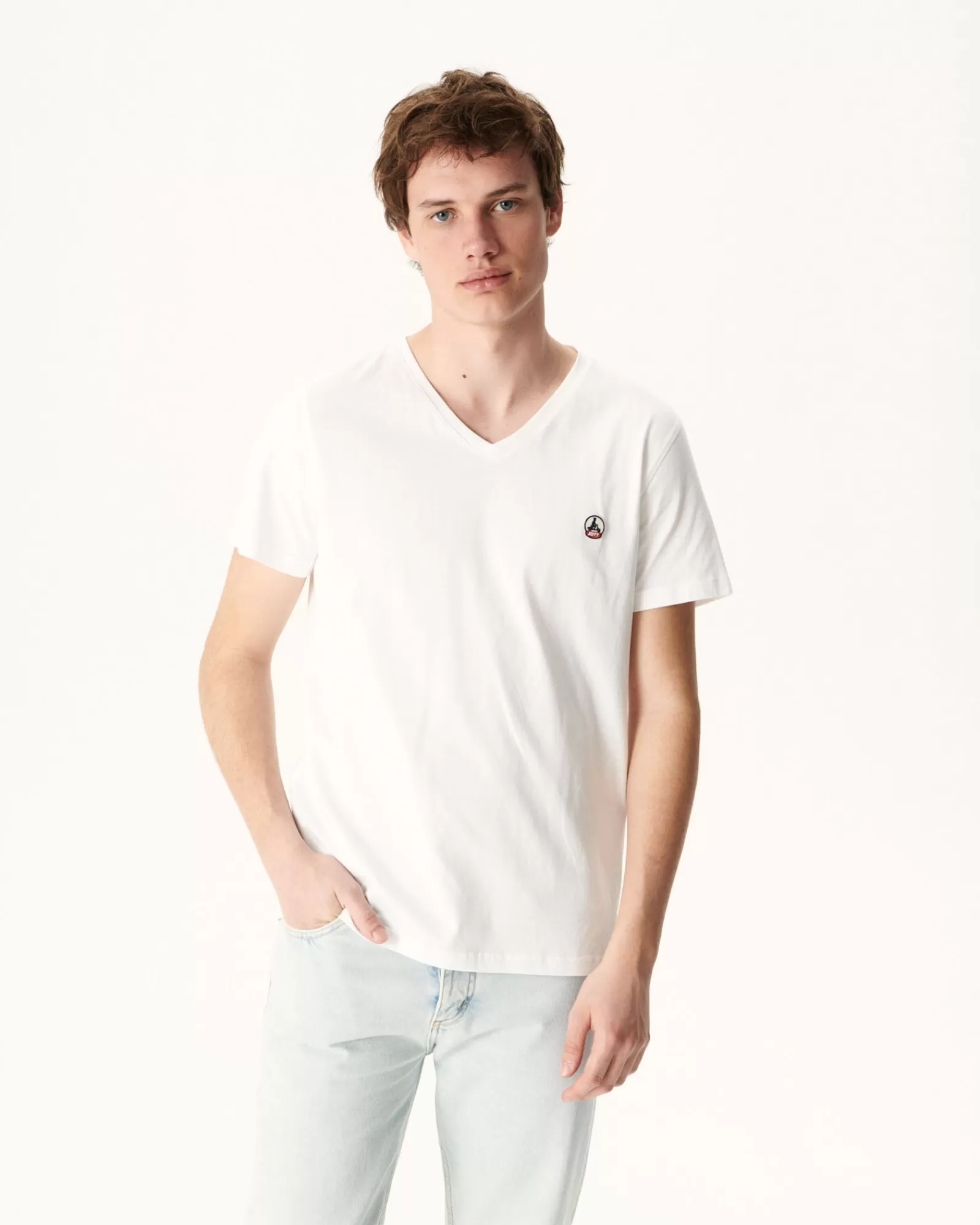 Shop JOTT T-Shirt Homme En Coton Biologique Blanc Benito 901 Blanc