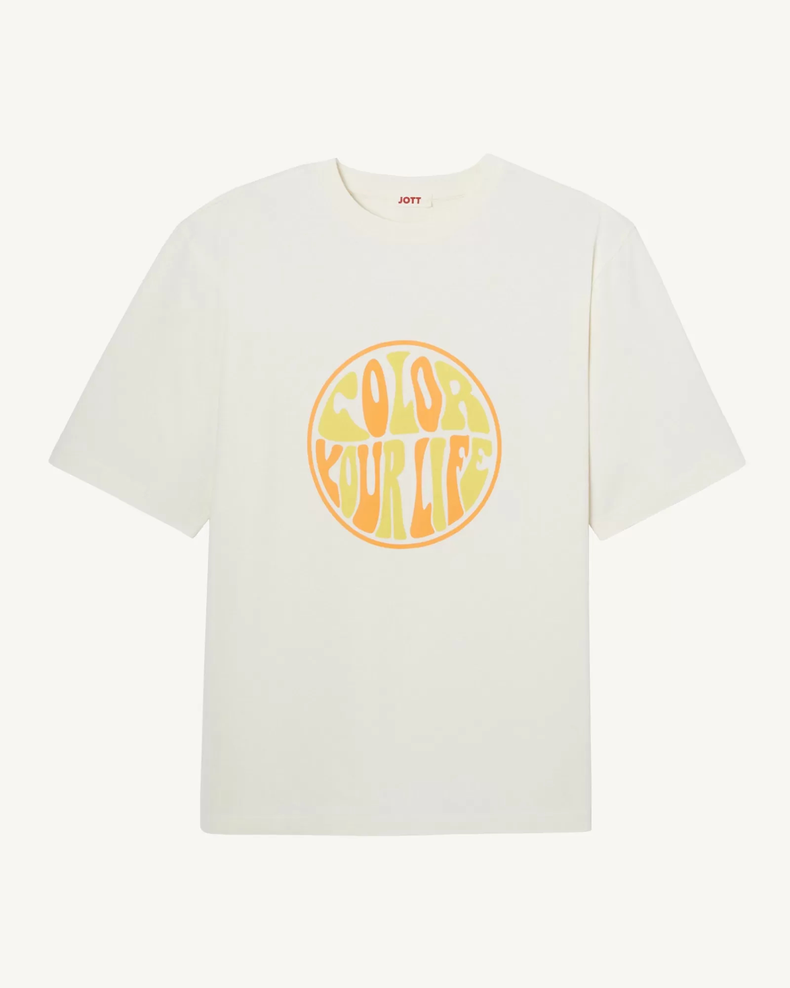 Sale JOTT T-Shirt Homme En Coton Biologique Ecru Leo 895 Off-White