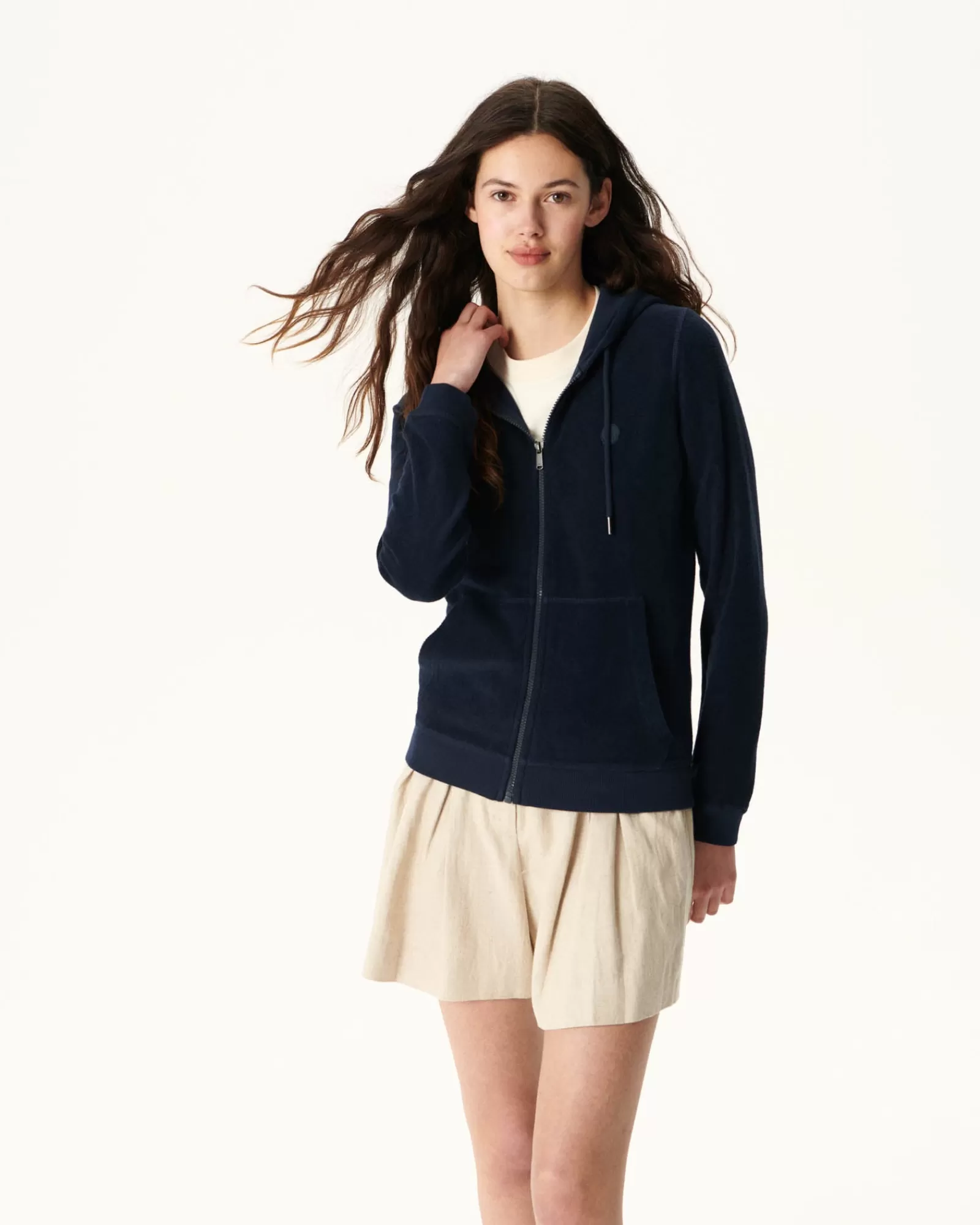 Outlet JOTT Veste Zipee Eponge Marine Corail 104 Navy