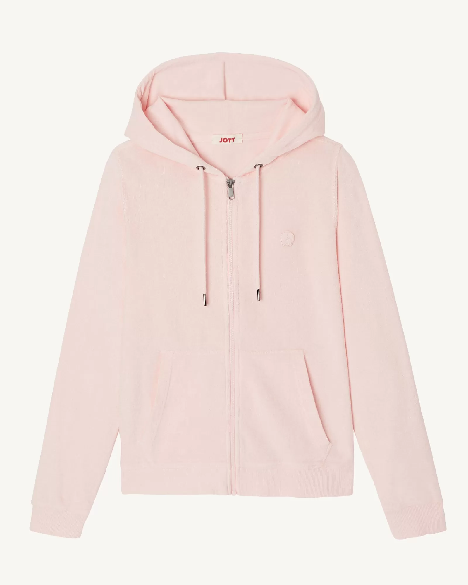 Outlet JOTT Veste Zipee Eponge Rose Clair Corail 463 Soft Pink