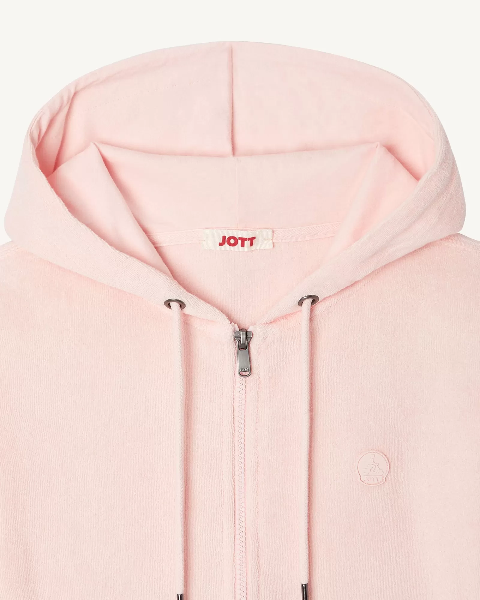 Outlet JOTT Veste Zipee Eponge Rose Clair Corail 463 Soft Pink