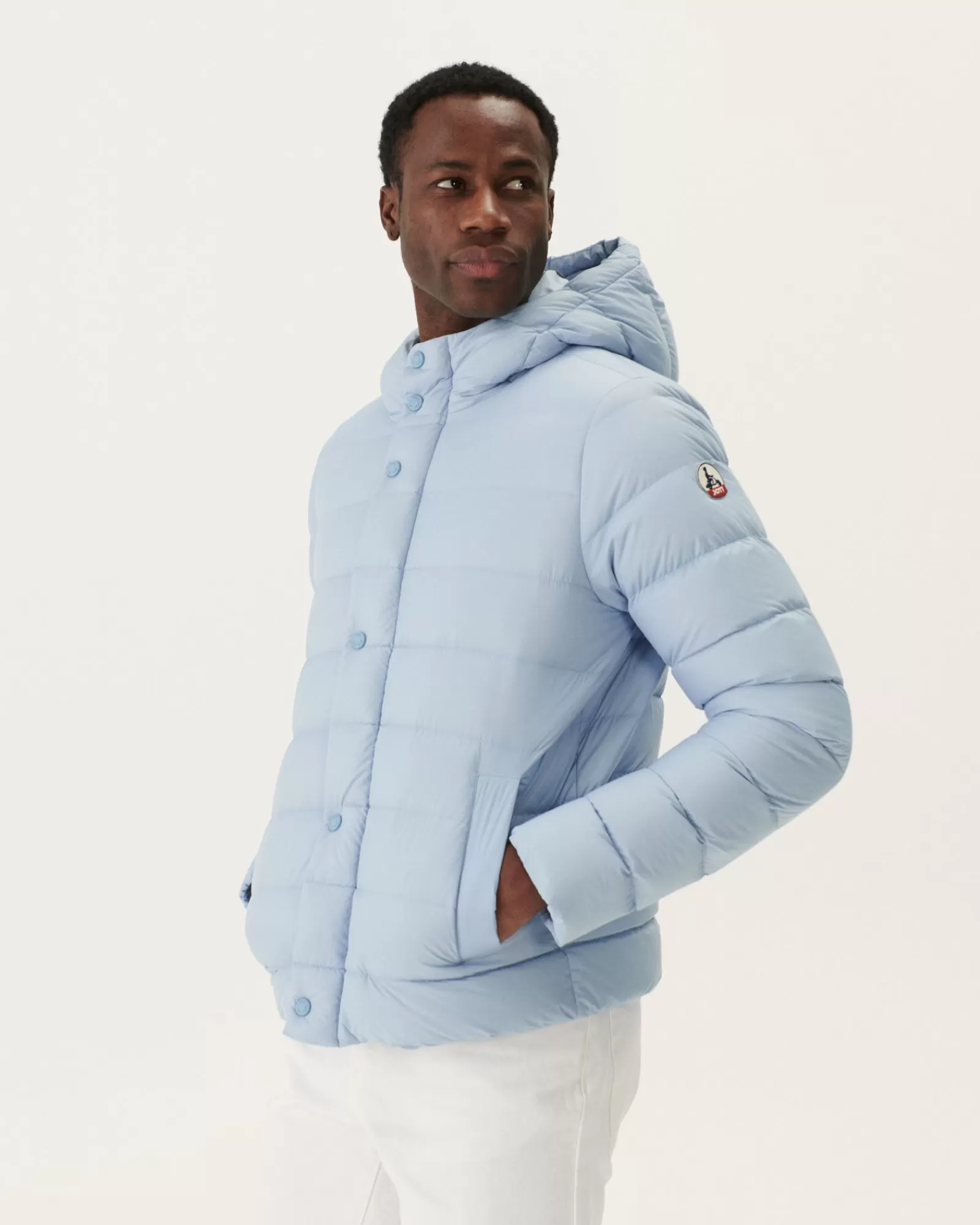 Best JOTT Doudoune A Capuche Bleu Clair Jorge 180 Soft Blue